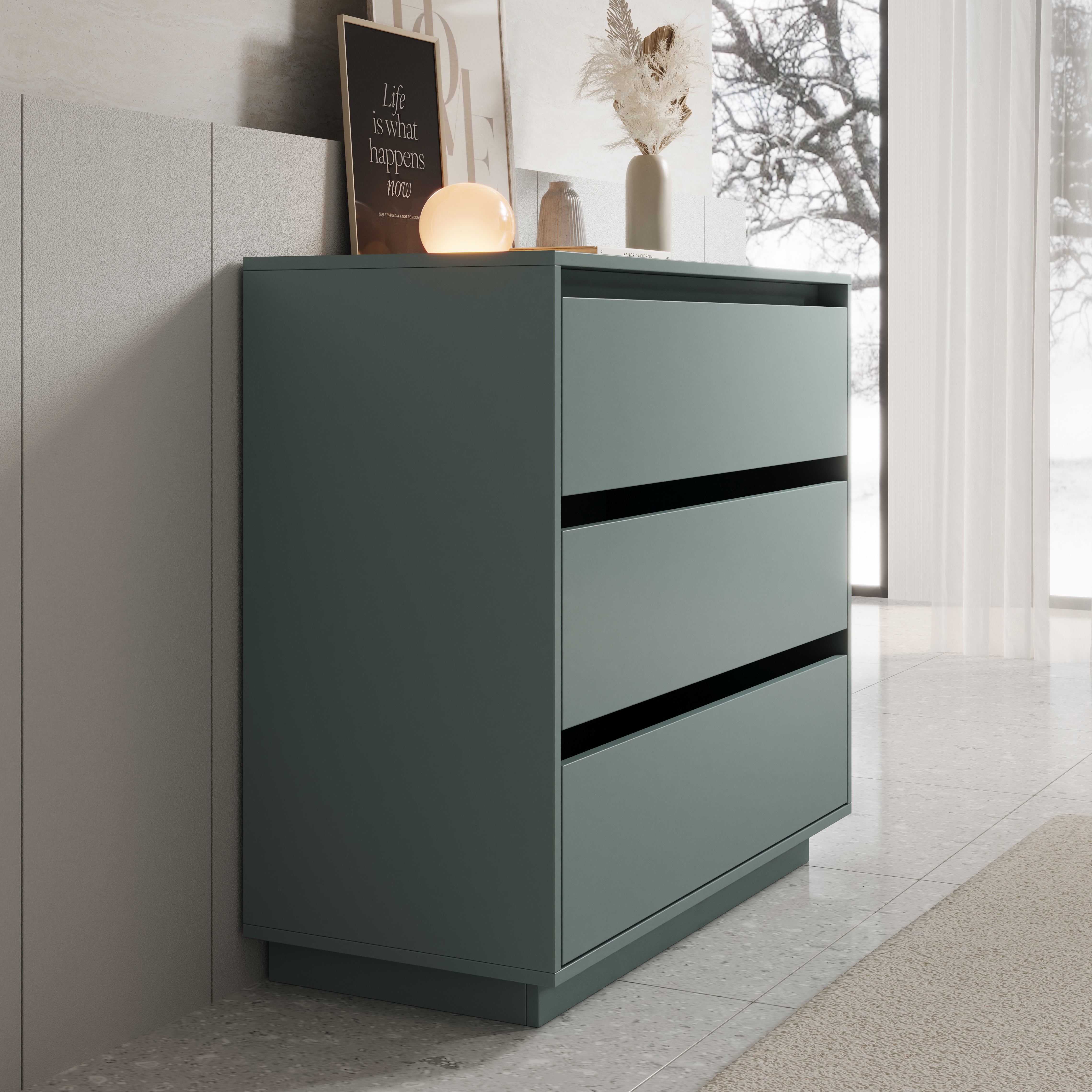 Tivaro - Ladekast - Groen - 94x41x87 cm