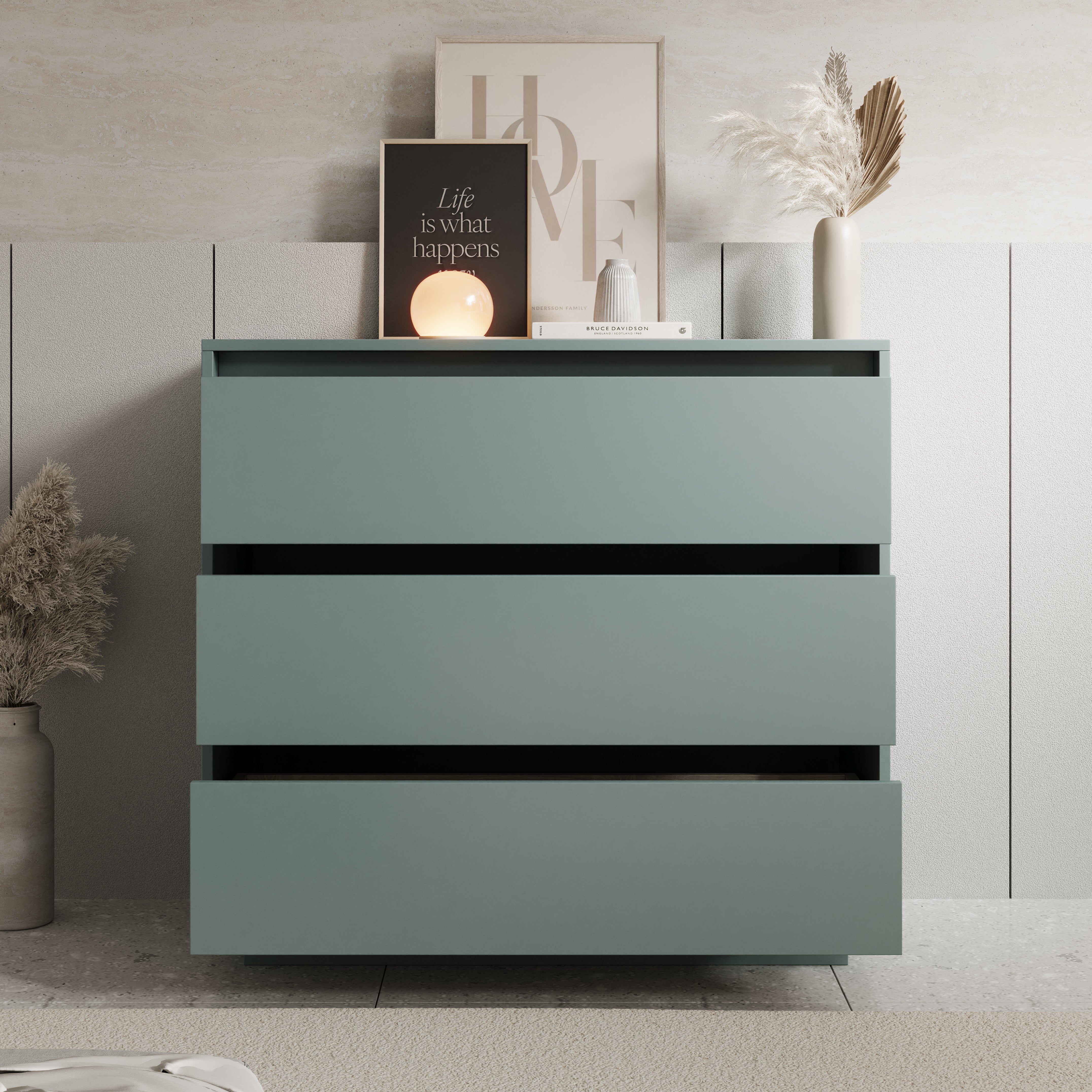 Tivaro - Ladekast - Groen - 94x41x87 cm
