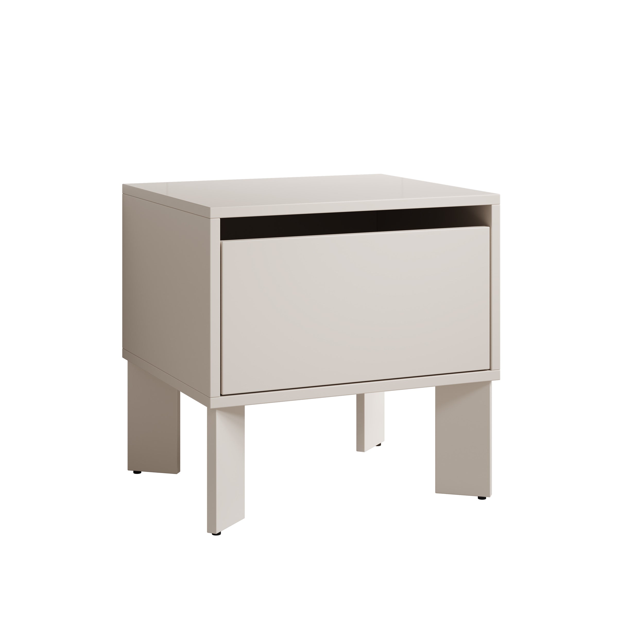 Tivaro - Nachtkastje - Beige - 48x41x48 cm