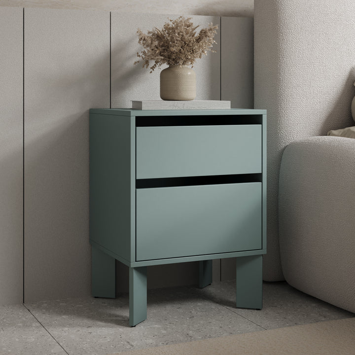 Tivaro - Nachtkastje - Groen - 48x41x67 cm