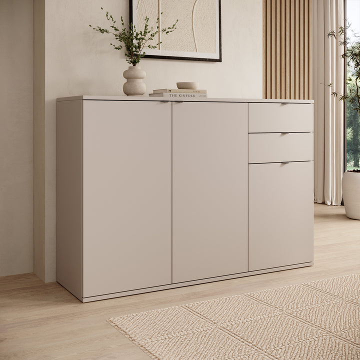 Torano - Dressoir - Beige - 120x35x84 cm