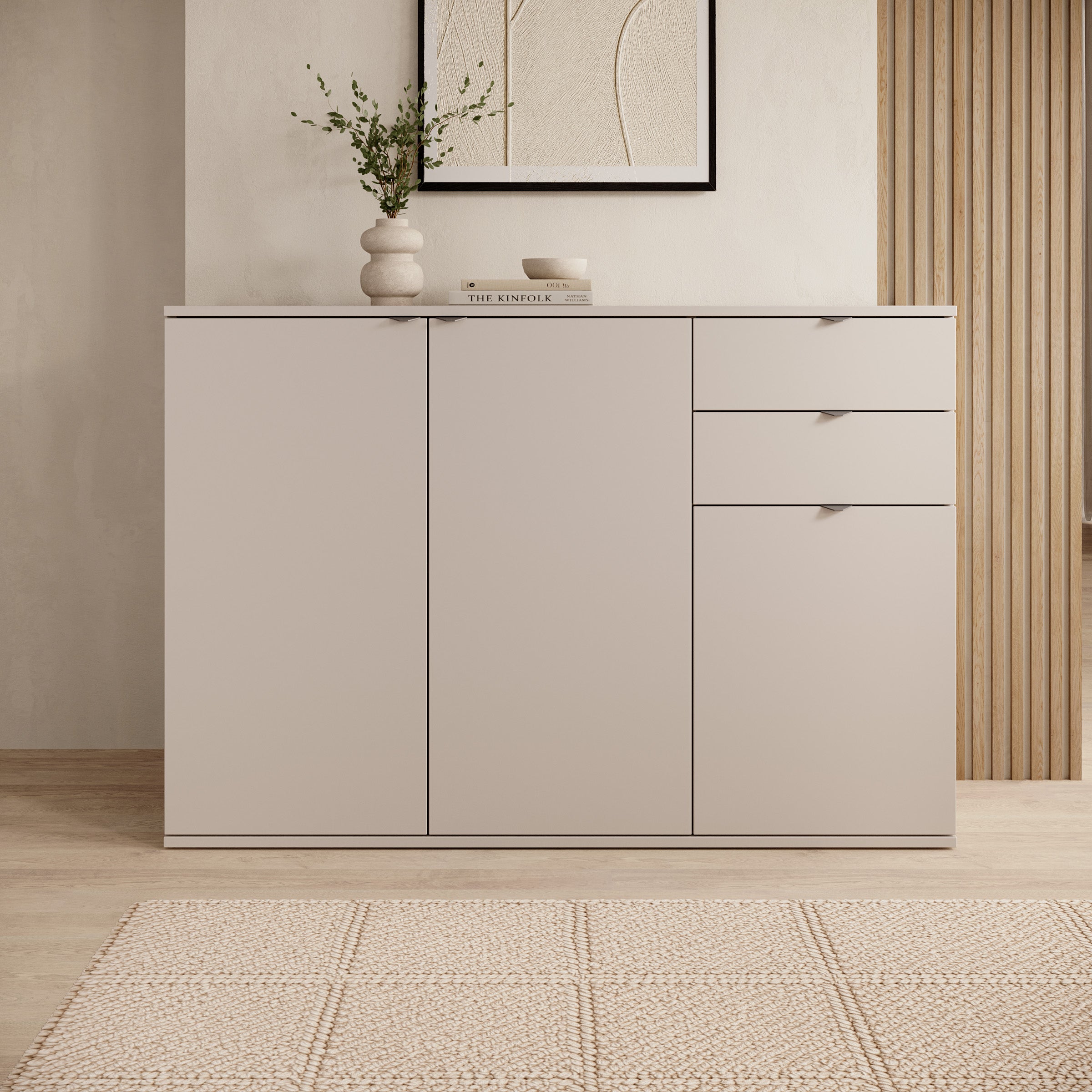 Torano - Dressoir - Beige - 120x35x84 cm