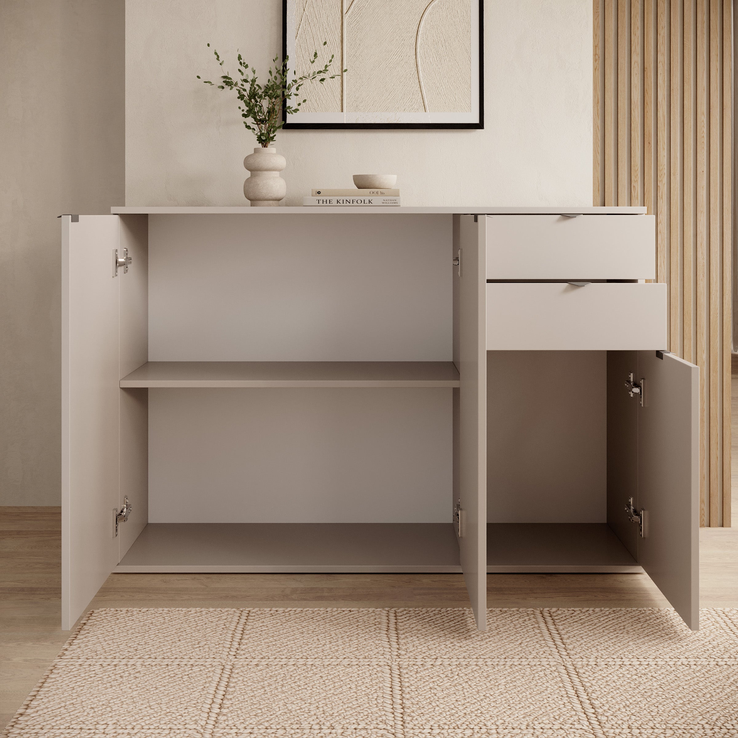 Torano - Dressoir - Beige - 120x35x84 cm