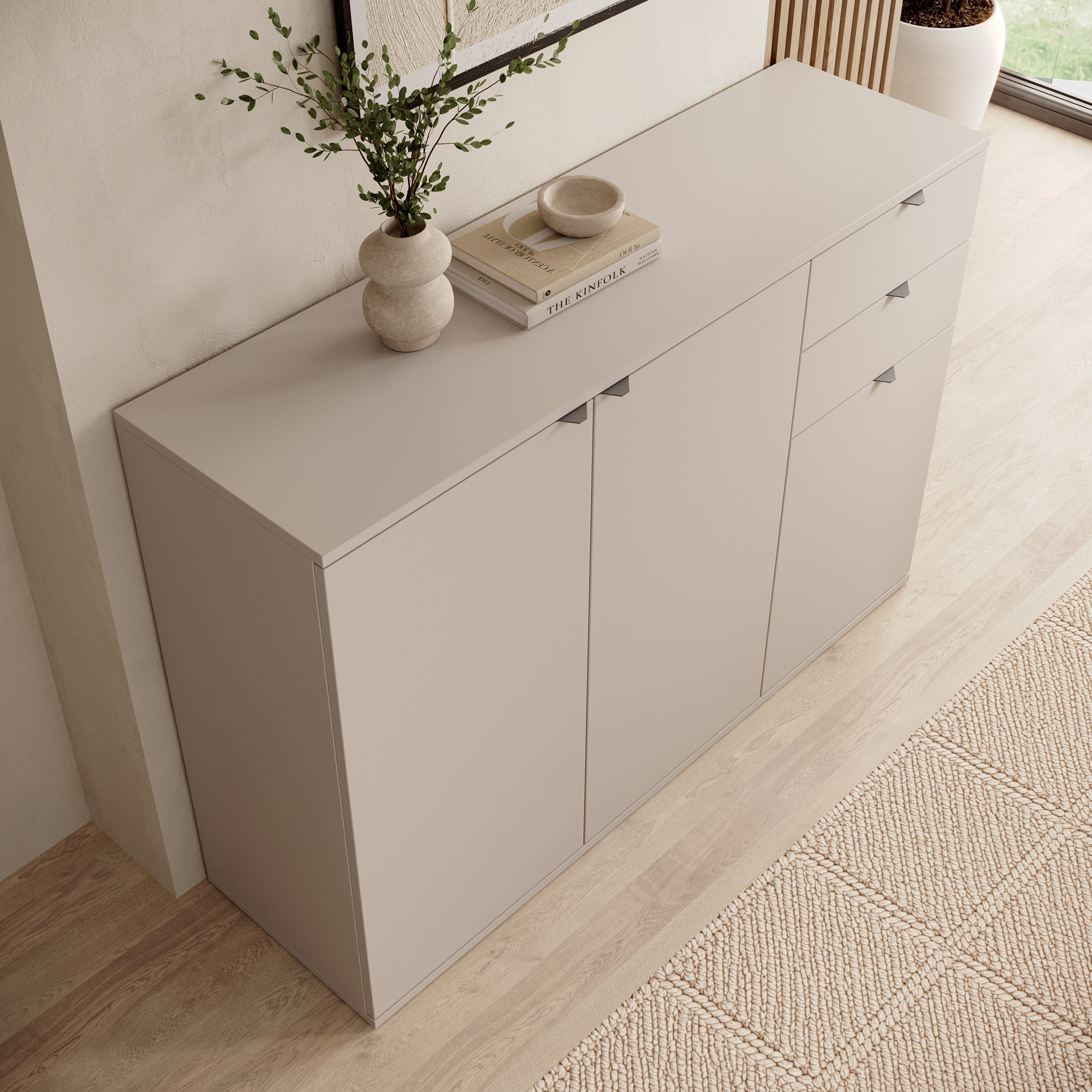 Torano - Dressoir - Beige - 120x35x84 cm