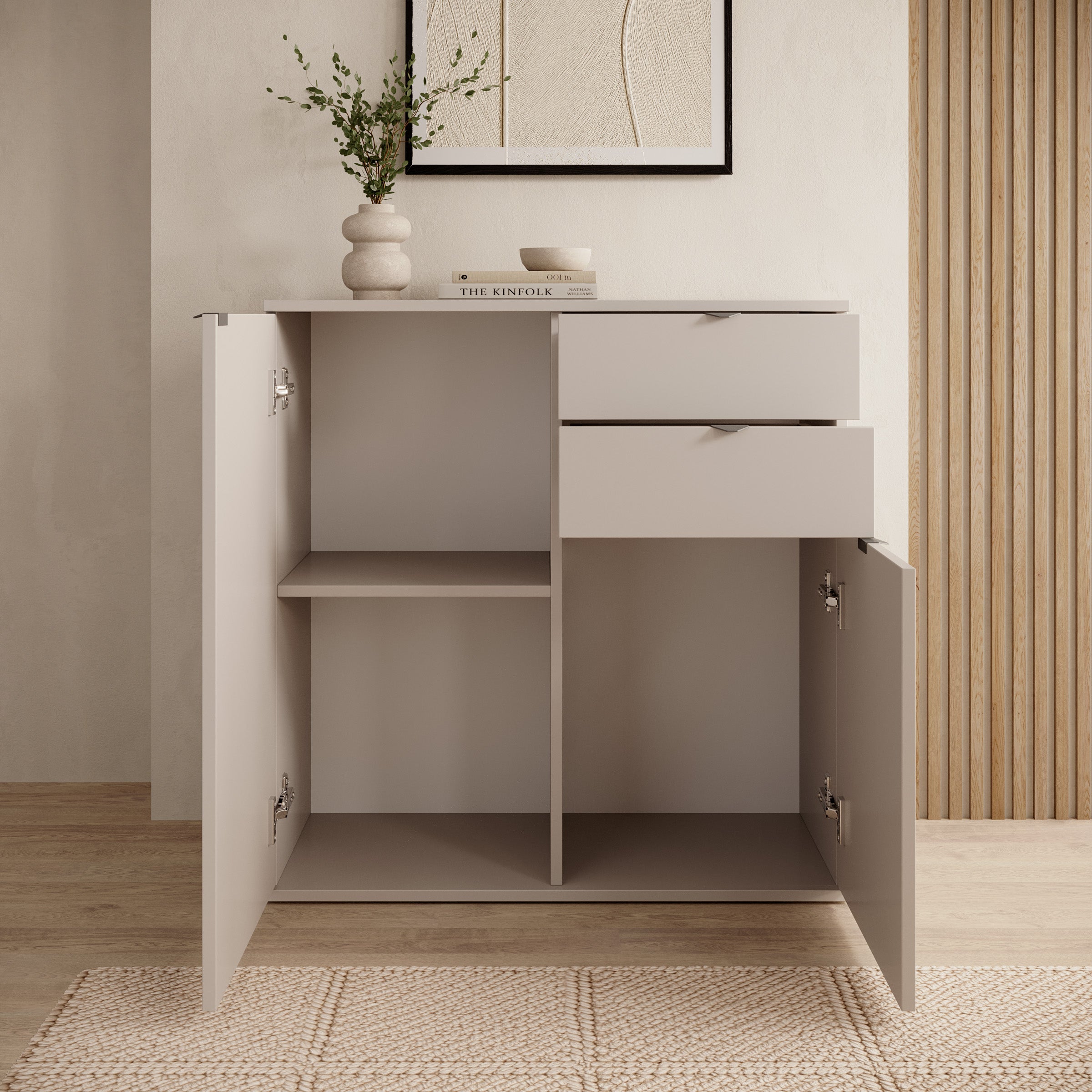 Torano - Dressoir - Beige - 80x35x84 cm