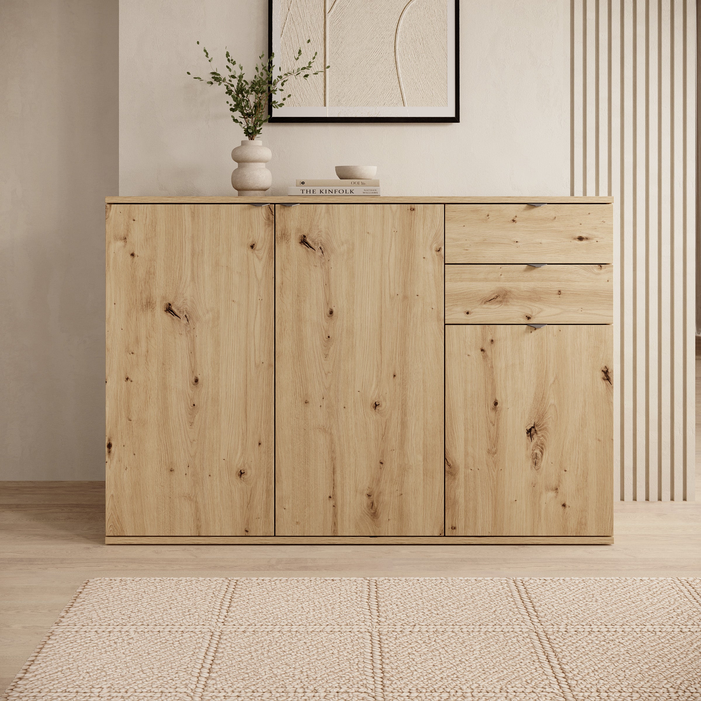 Torano - Dressoir - Eikenpatroon - 120x35x84 cm