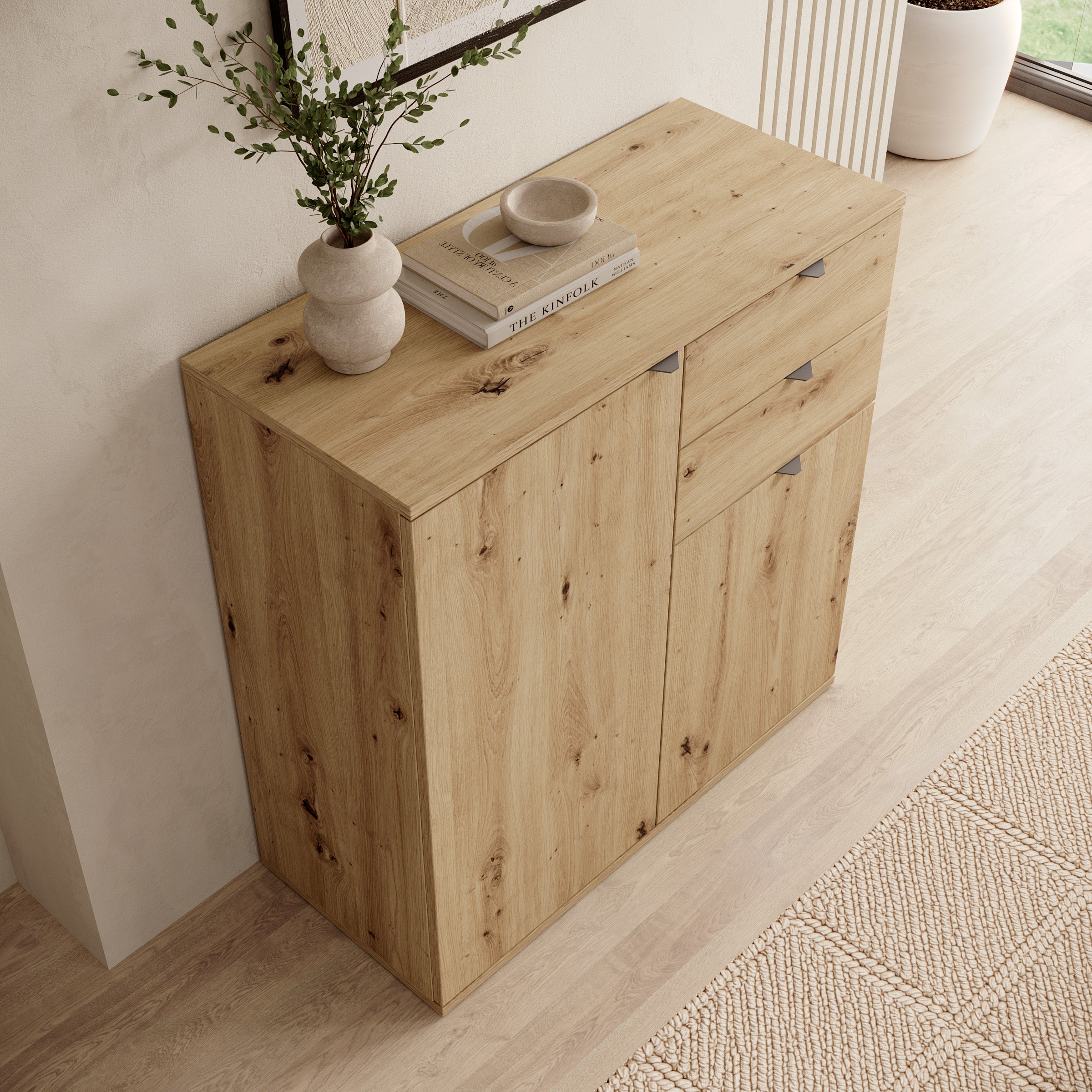 Torano - Dressoir - Eikenpatroon - 80x35x84 cm