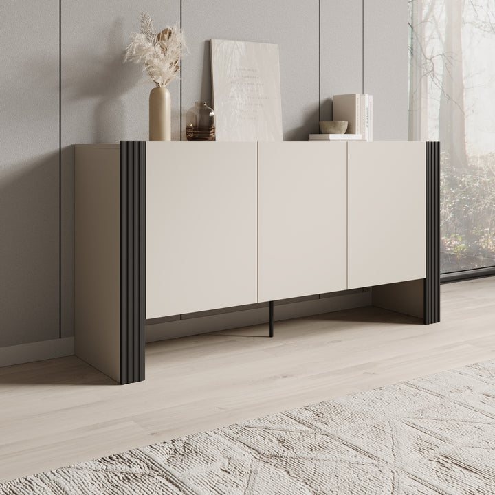 Torevia - Dressoir - Beige - 151x41x79 cm
