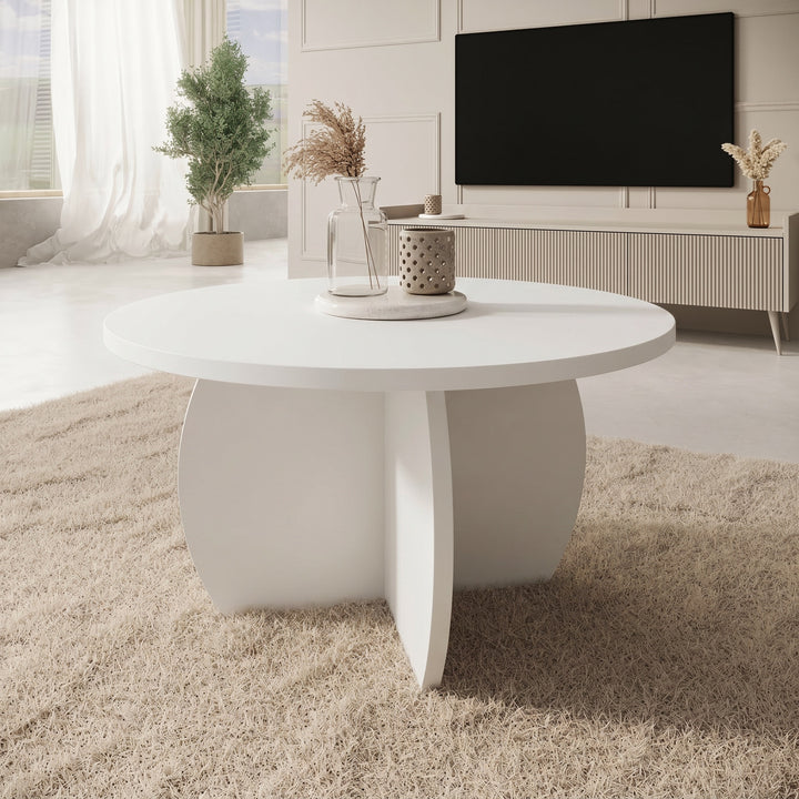 Trada - Salontafel - Wit - 74x74x40 cm