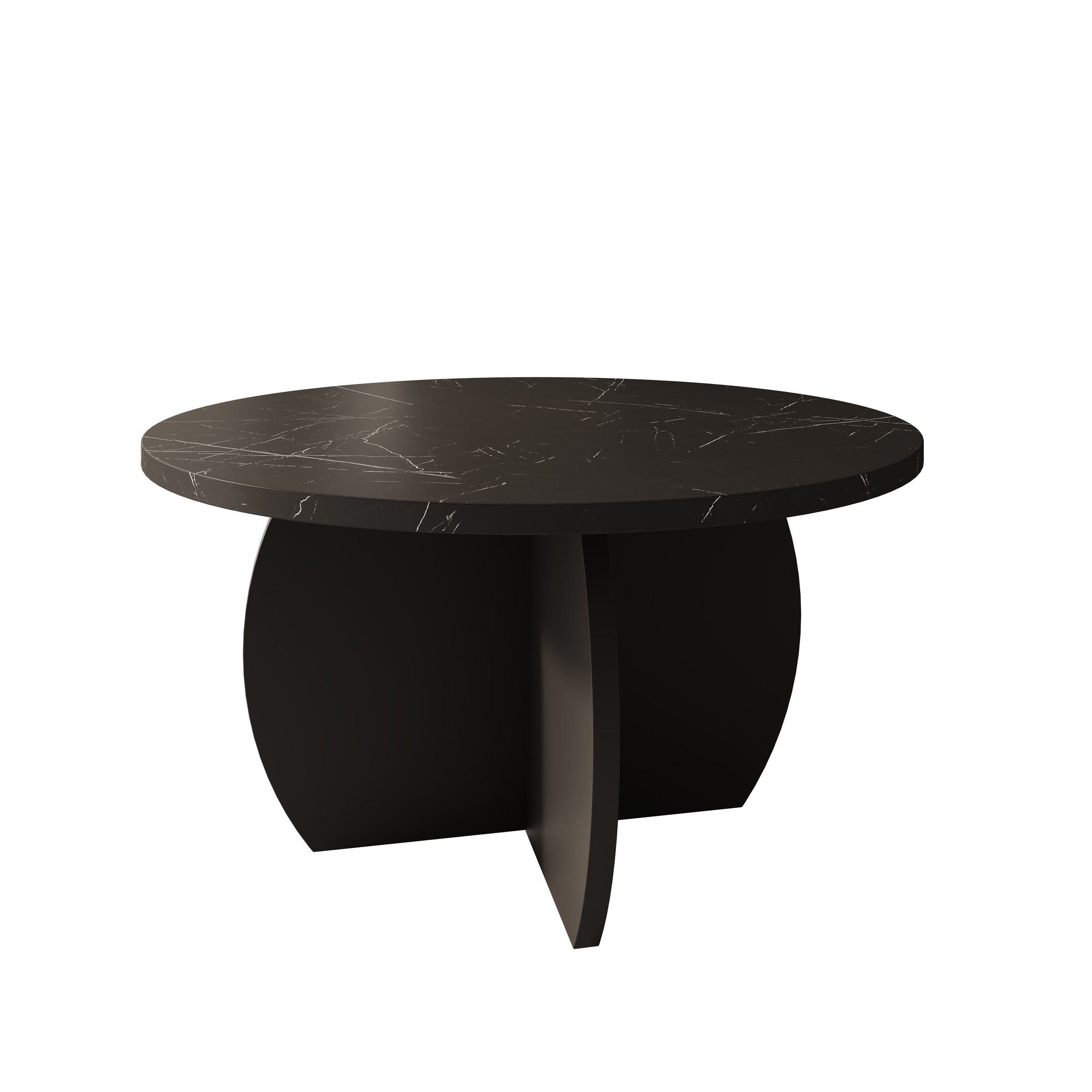 Trada - Salontafel - Zwart marmerlook - 74x74x40 cm