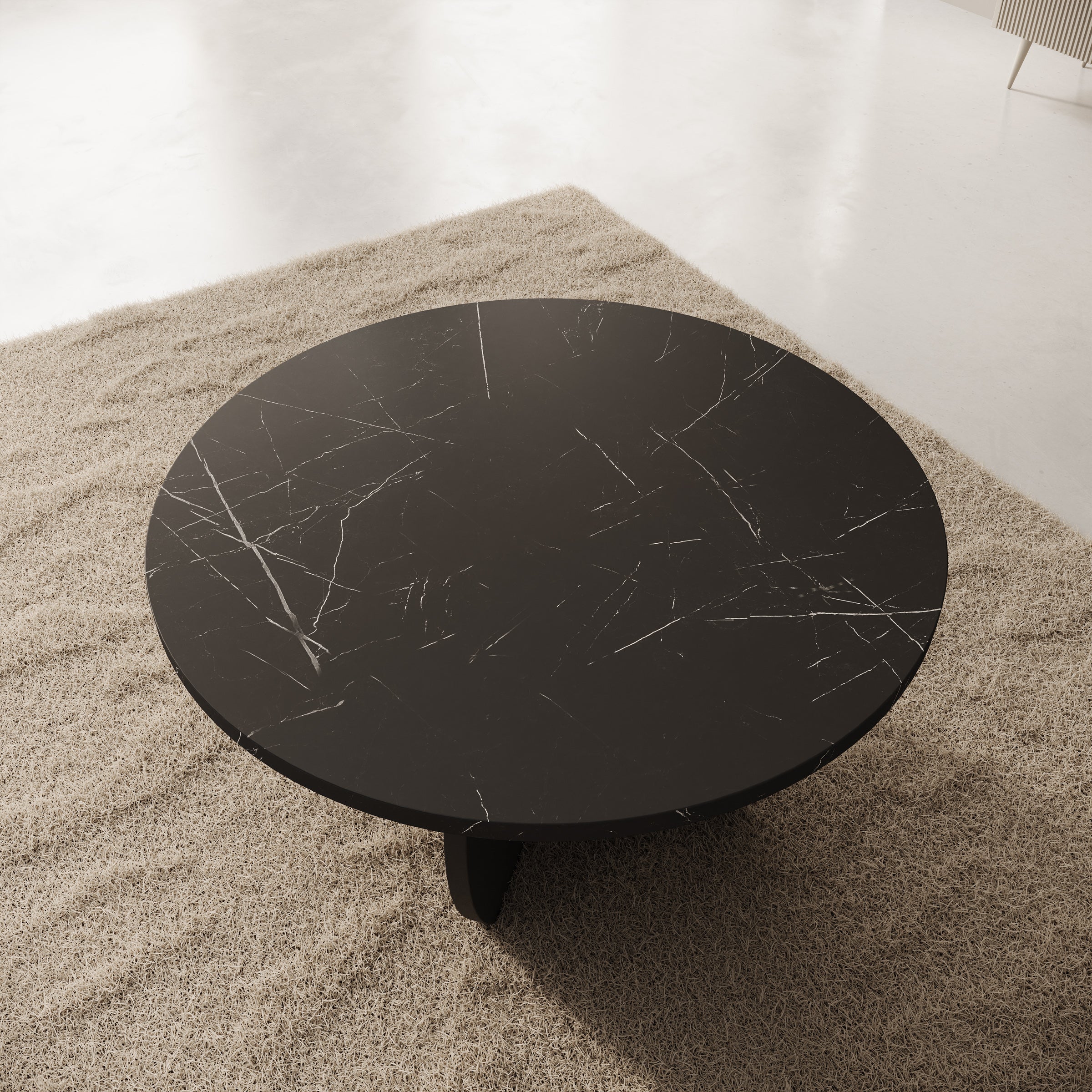 Trada - Salontafel - Zwart marmerlook - 74x74x40 cm