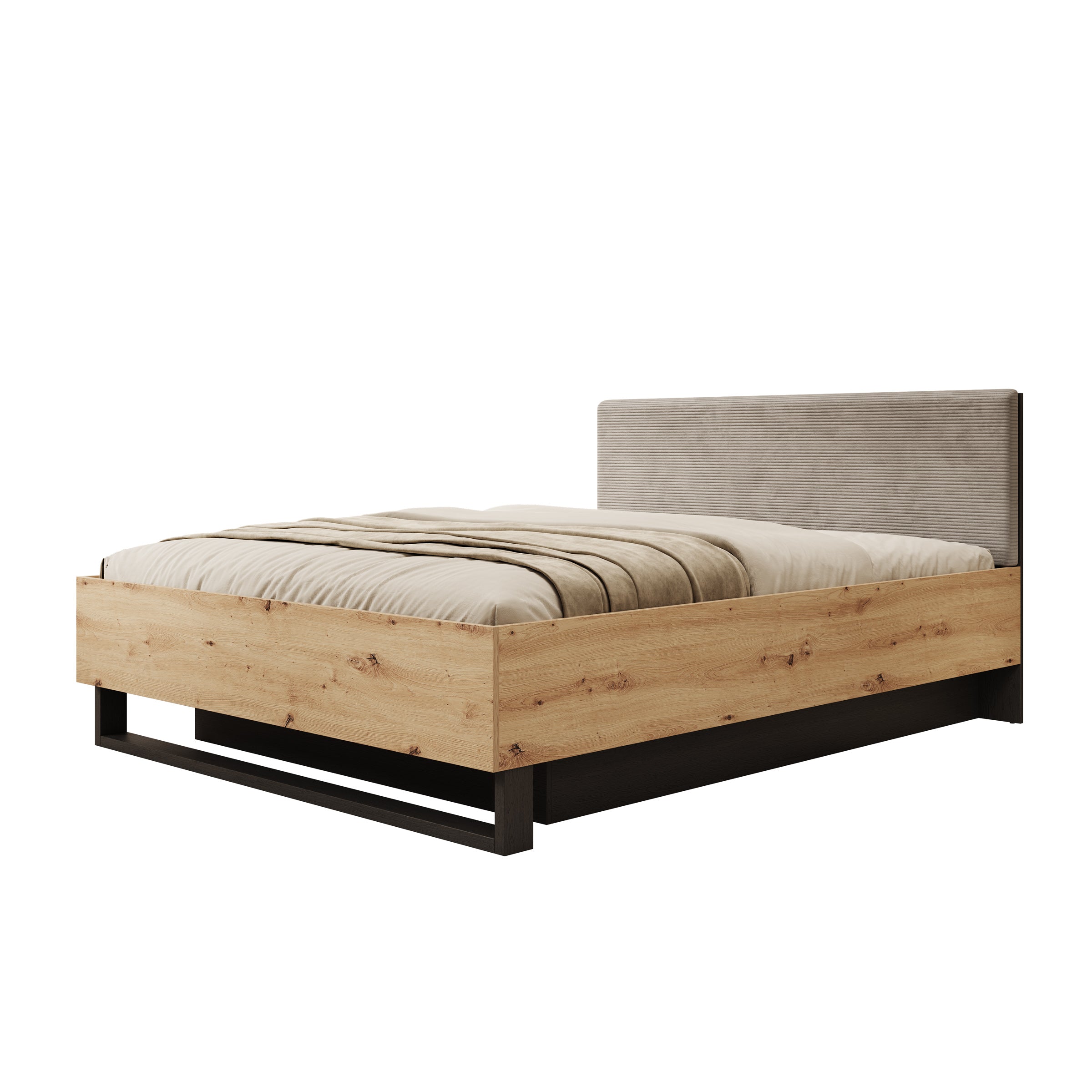Augustus - Tweepersoonsbed - Eiken - 160x200 cm