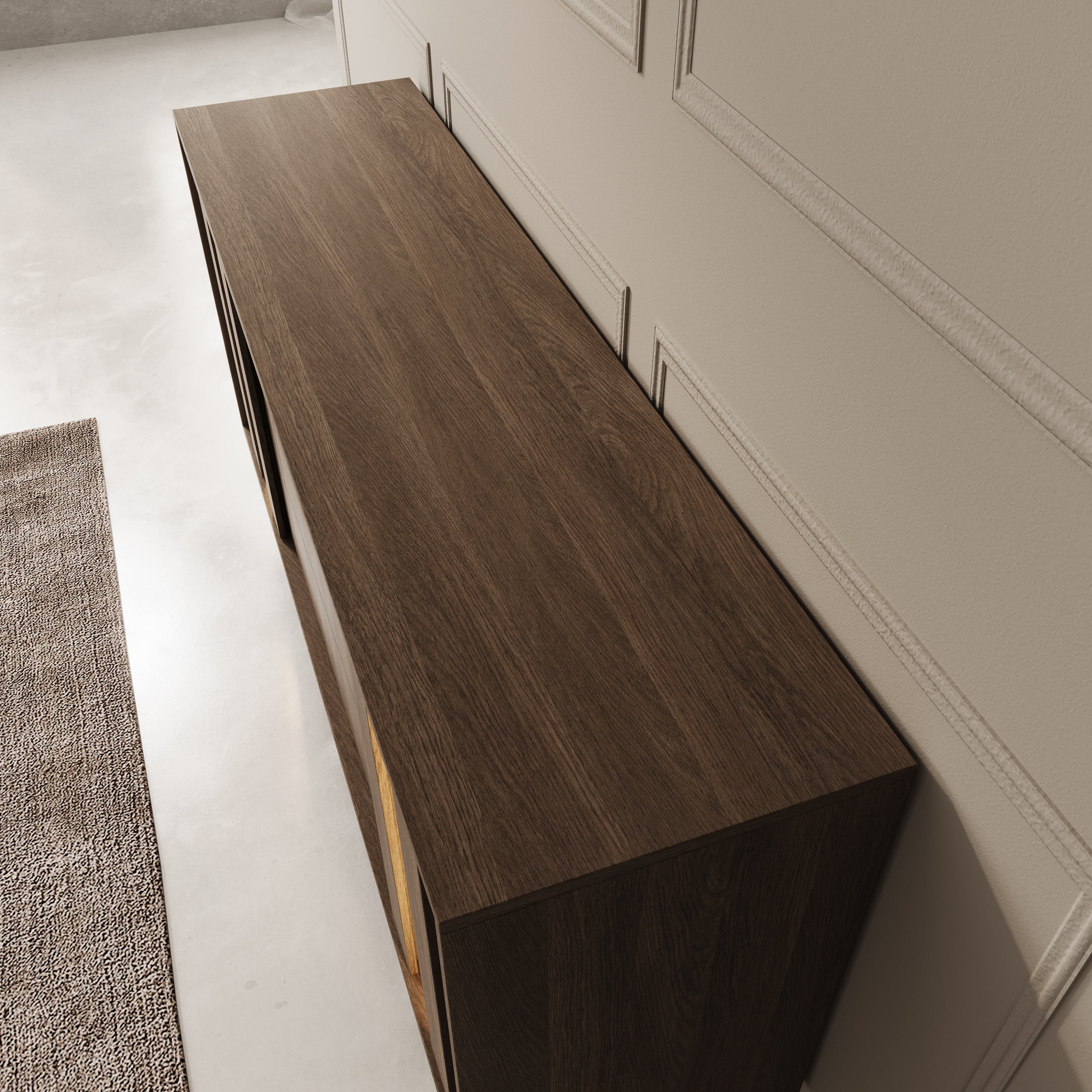 Umbra - Dressoir - Donker eikenpatroon - 154x40x83 cm