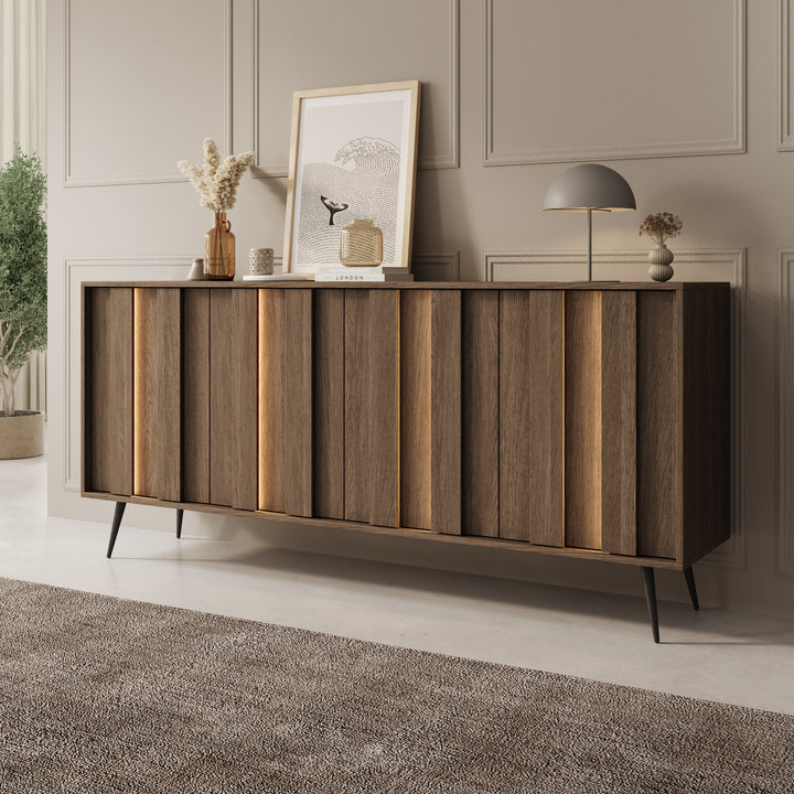 Umbra - Dressoir - Donker eikenpatroon - 183x40x83 cm