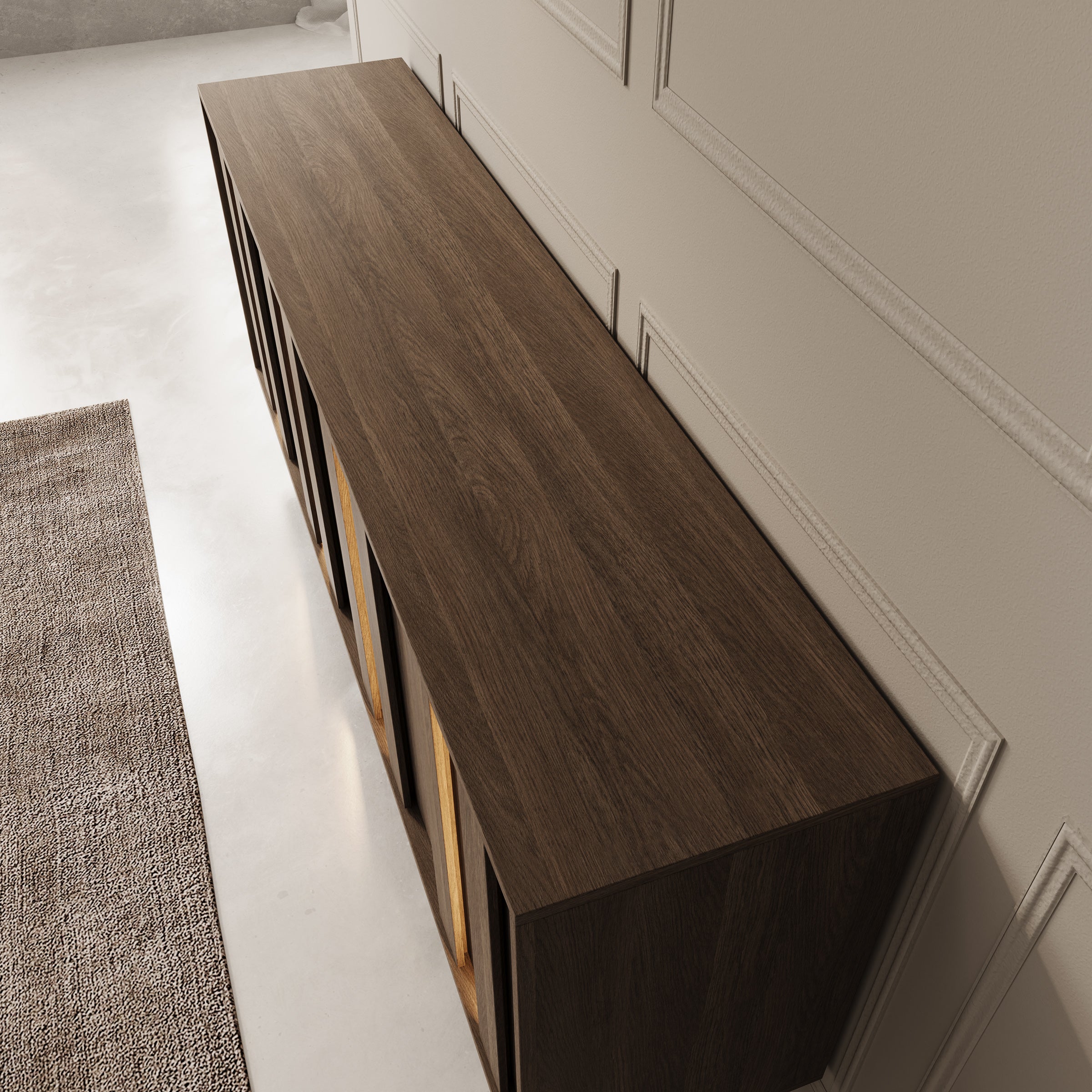 Umbra - Dressoir - Donker eikenpatroon - 183x40x83 cm