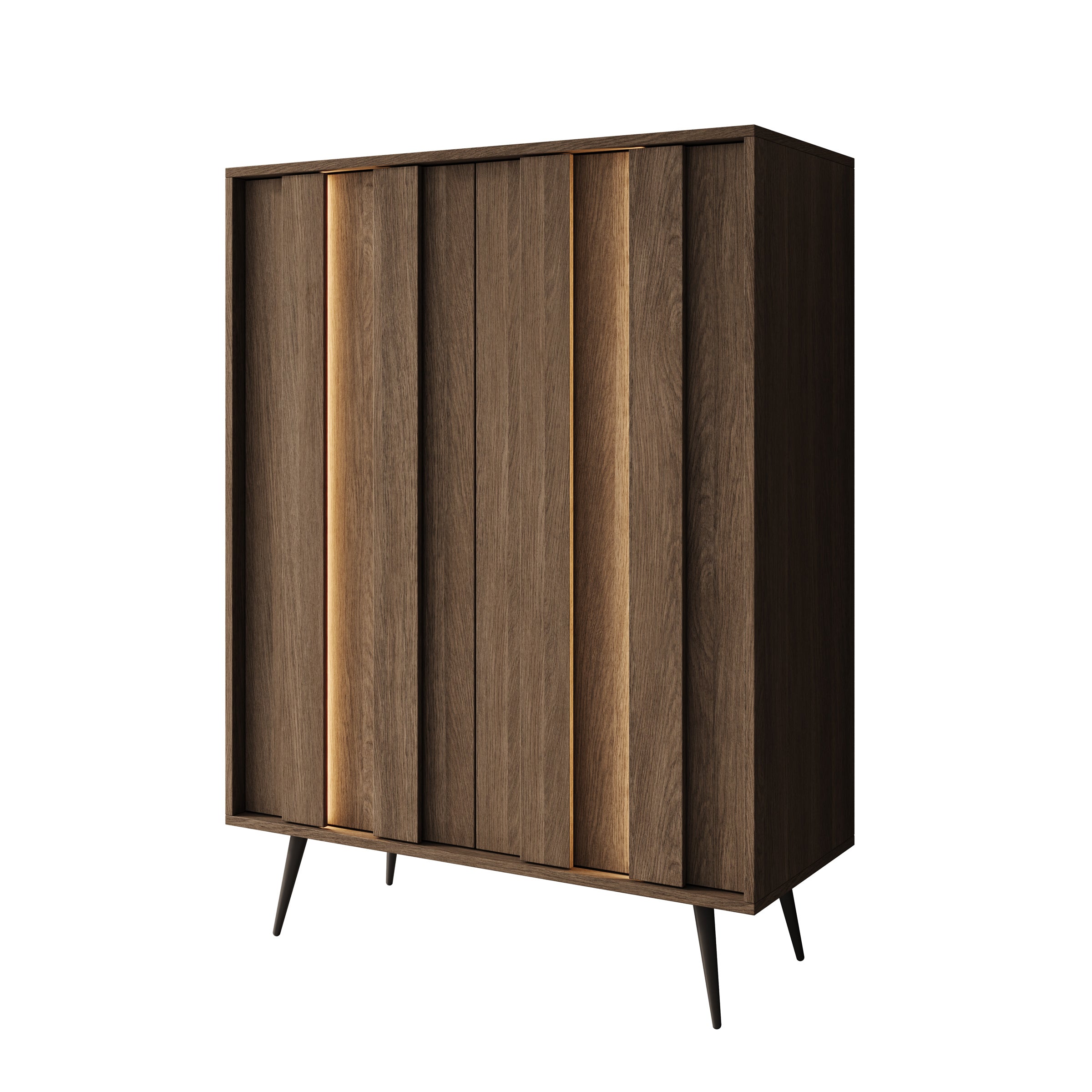 Umbra - Dressoir - Donker eikenpatroon - 94x40x126 cm