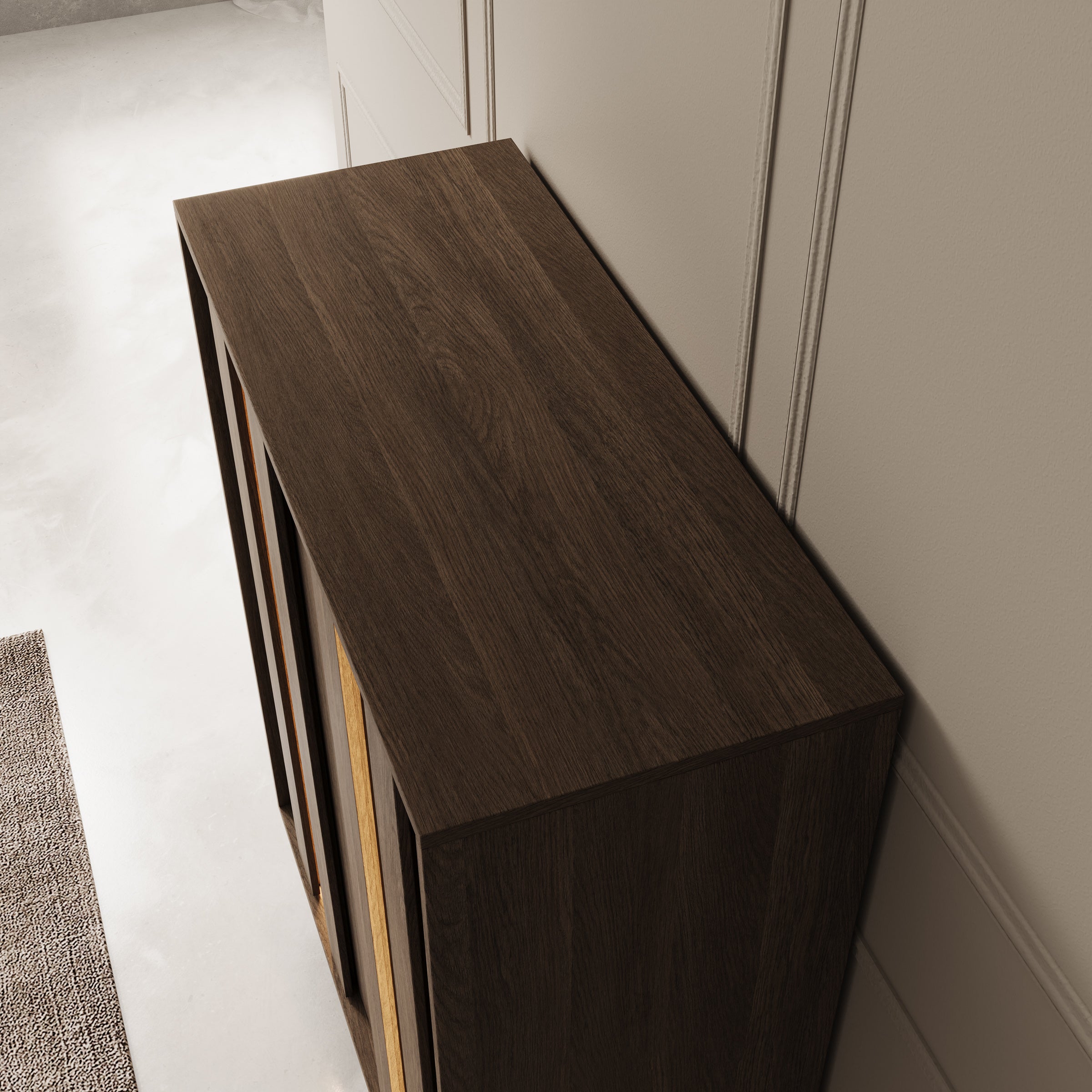 Umbra - Dressoir - Donker eikenpatroon - 94x40x126 cm