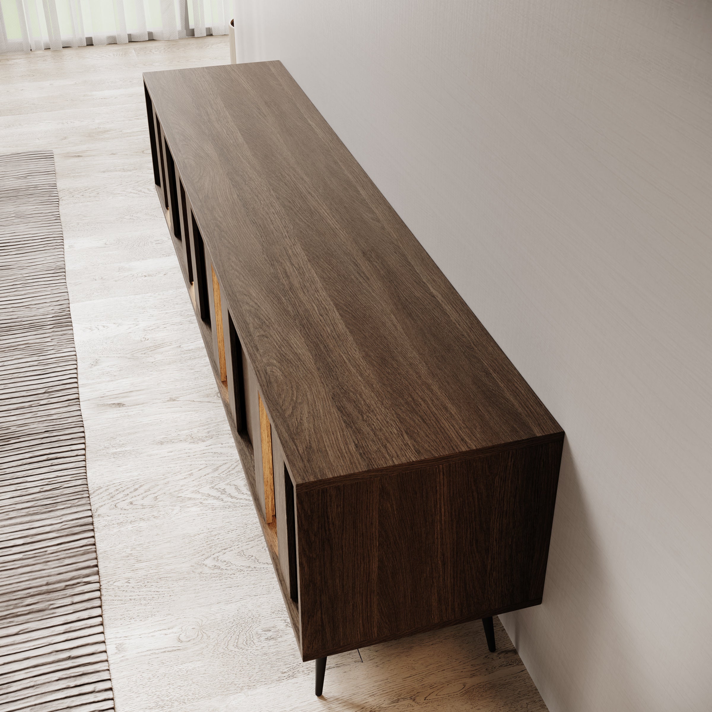 Umbra - TV-Meubel - Donker eikenpatroon - 183x40x54 cm