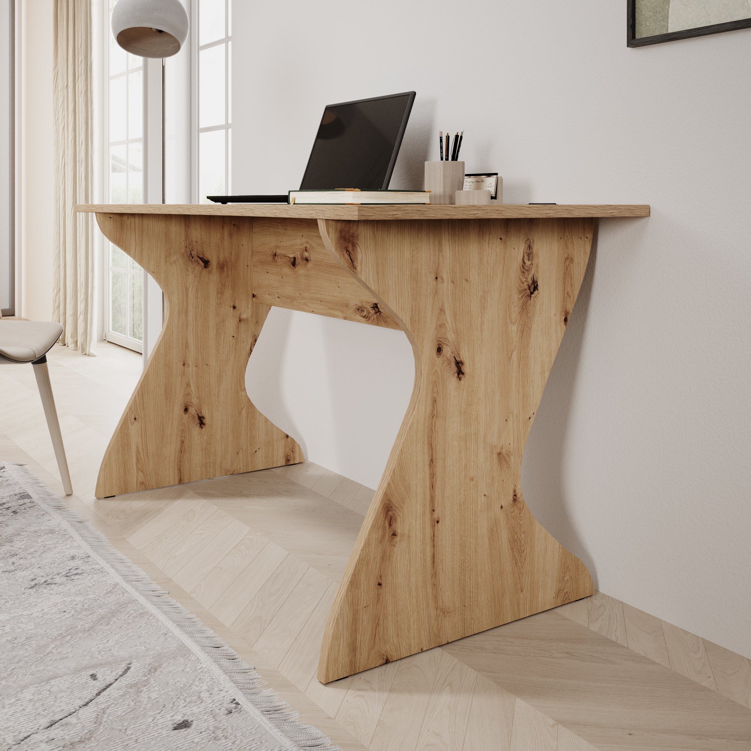 Unfold - Bureau - Eikenpatroon - 140x65x76 cm