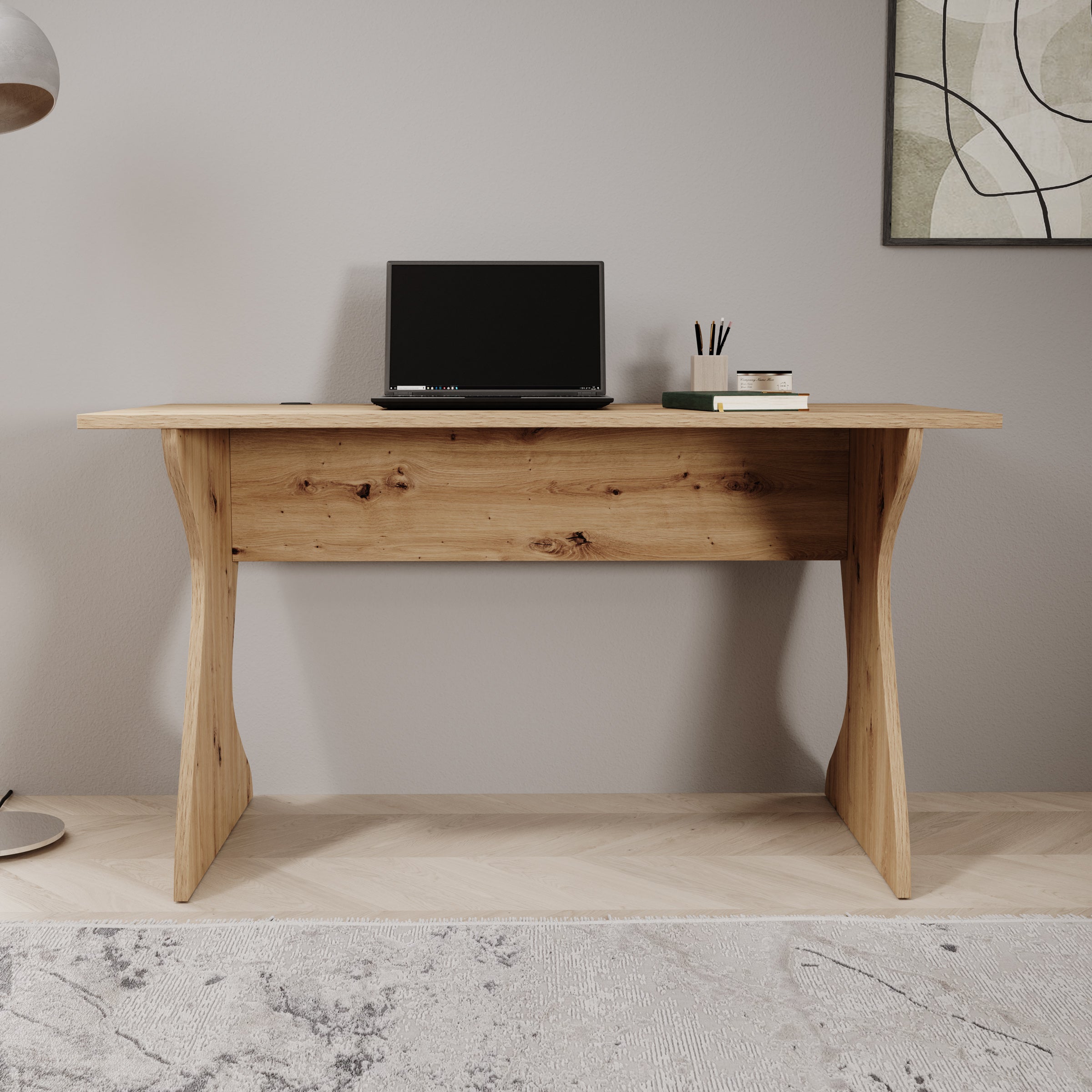 Unfold - Bureau - Eikenpatroon - 140x65x76 cm