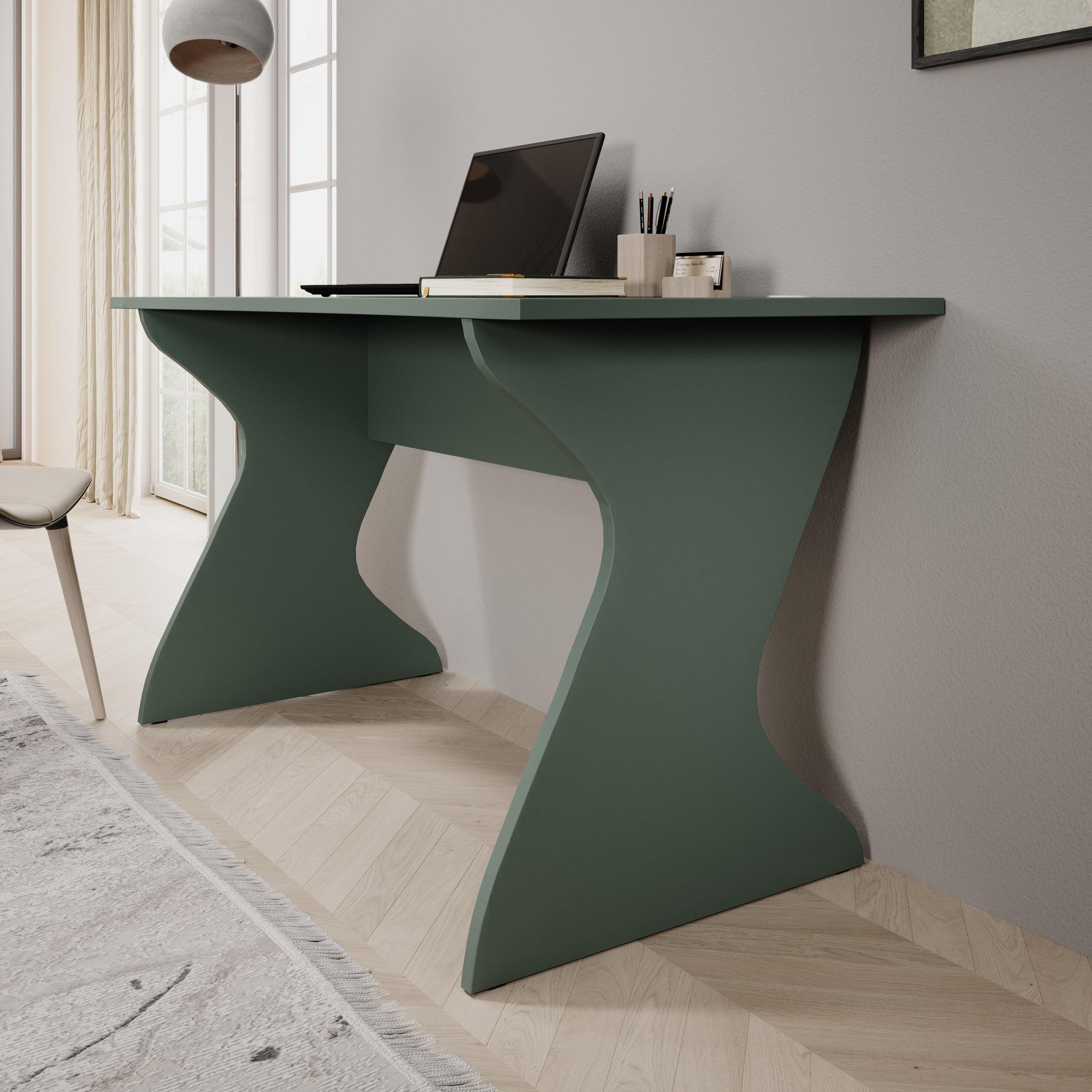 Unfold - Bureau - Groen - 140x65x76 cm