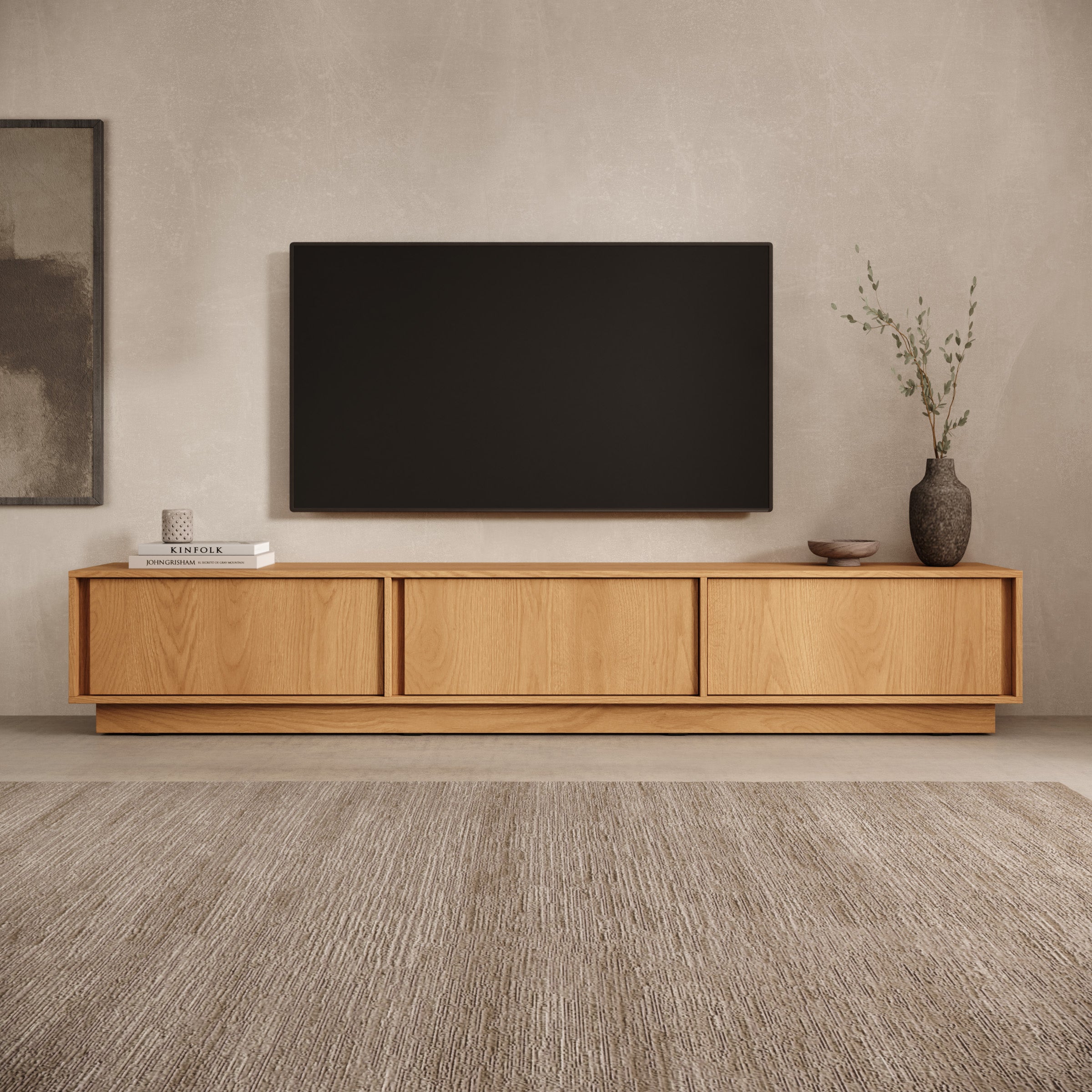 Uvera - TV-Meubel - Eikenpatroon - 230x35x41 cm