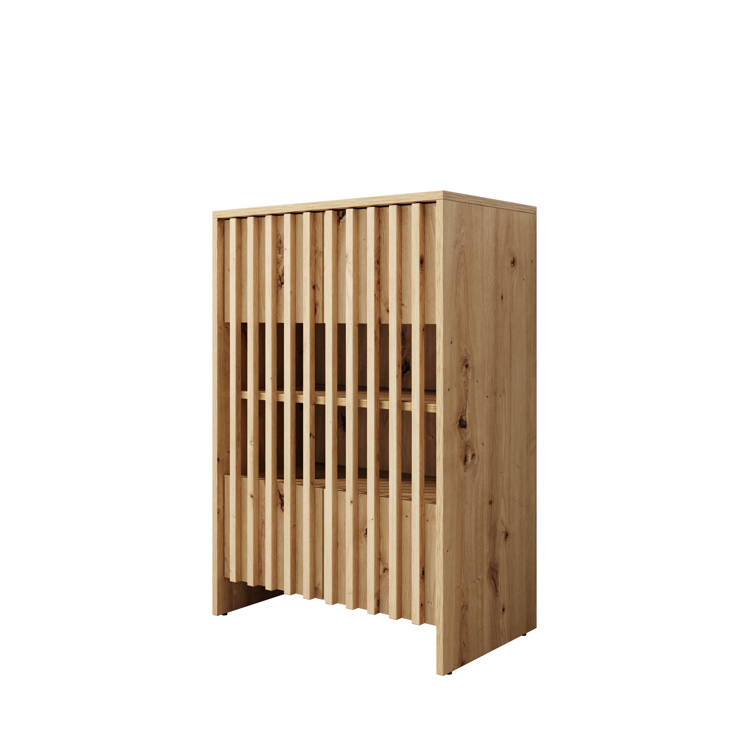 Vallée - Schoenenkast - Licht eikenpatroon - 60x34x87 cm