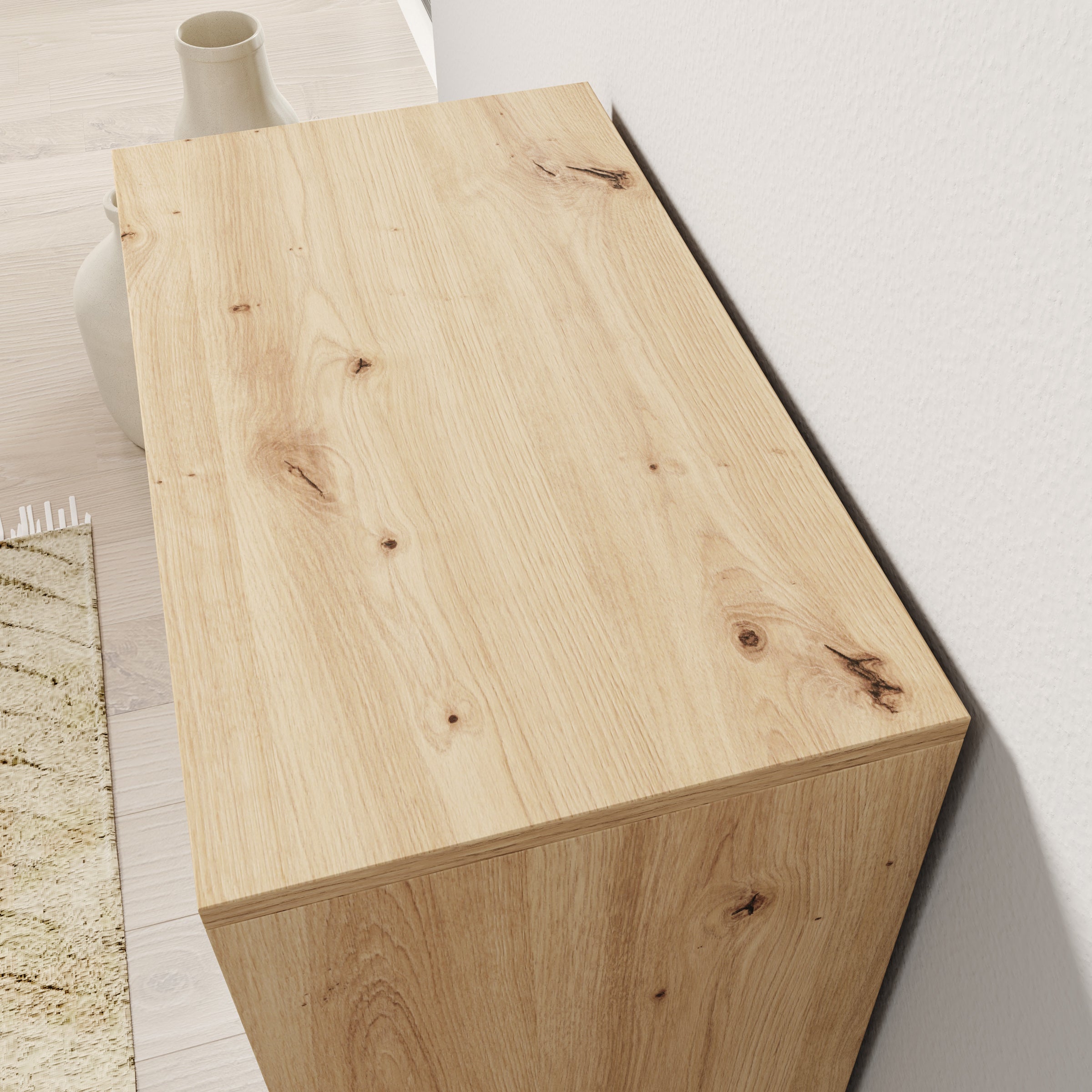 Vallée - Schoenenkast - Licht eikenpatroon - 60x34x87 cm