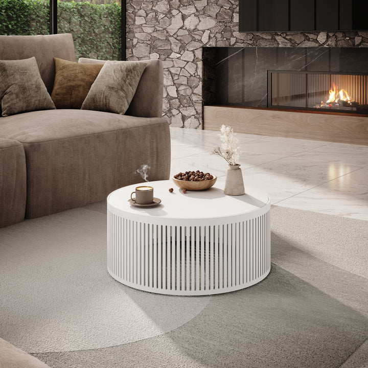 Vanya - Salontafel - Wit - 75x75x30 cm