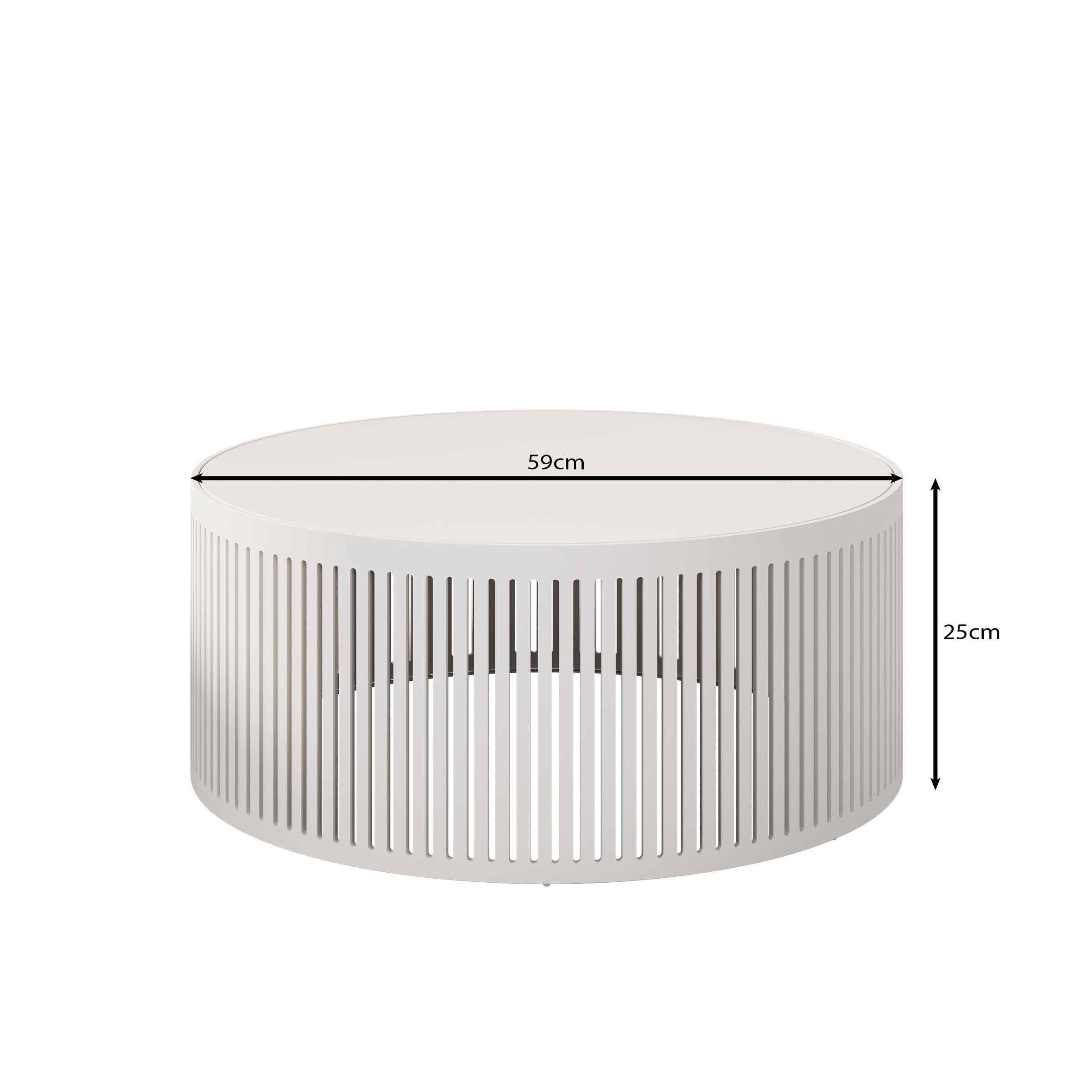 Vanya - Salontafel - Zwart - 59x59x25 cm