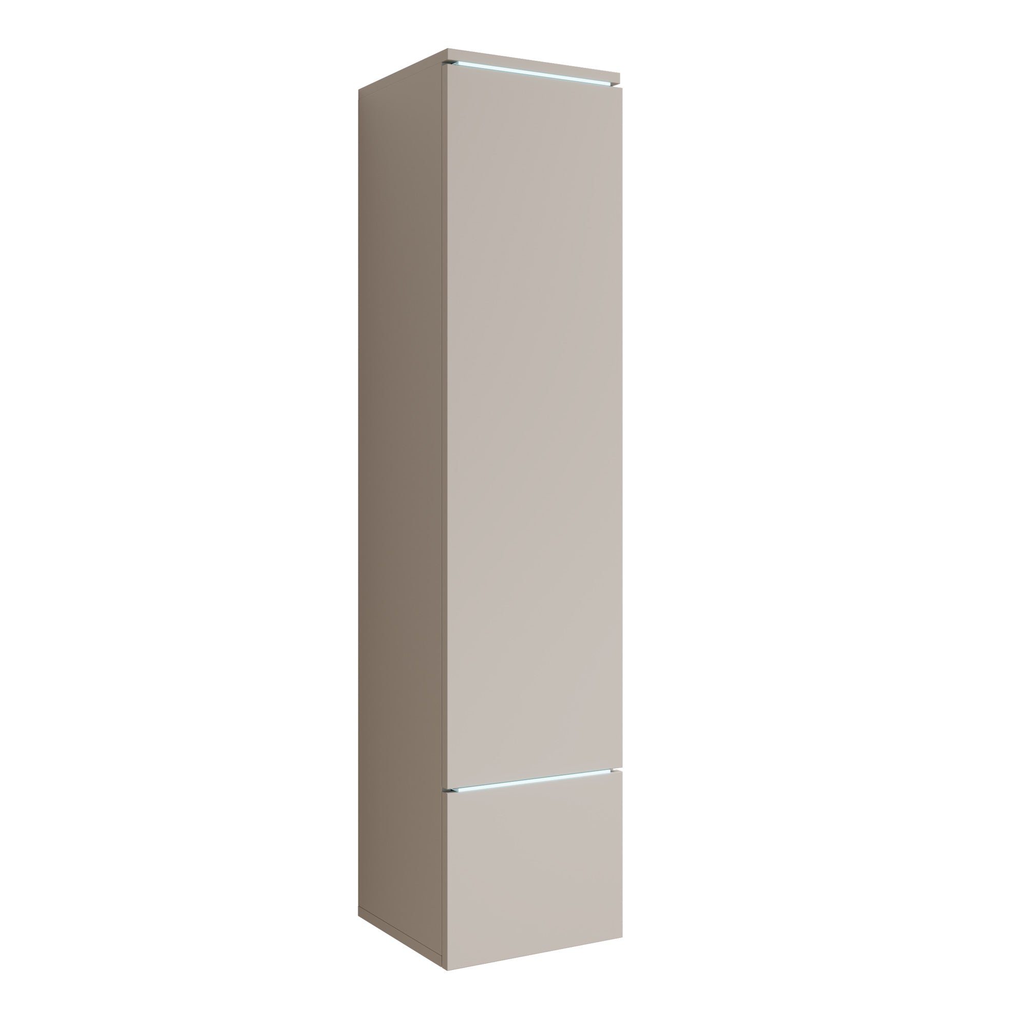 Variety - Vitrinekast met LED - Beige - 30x33x130 cm
