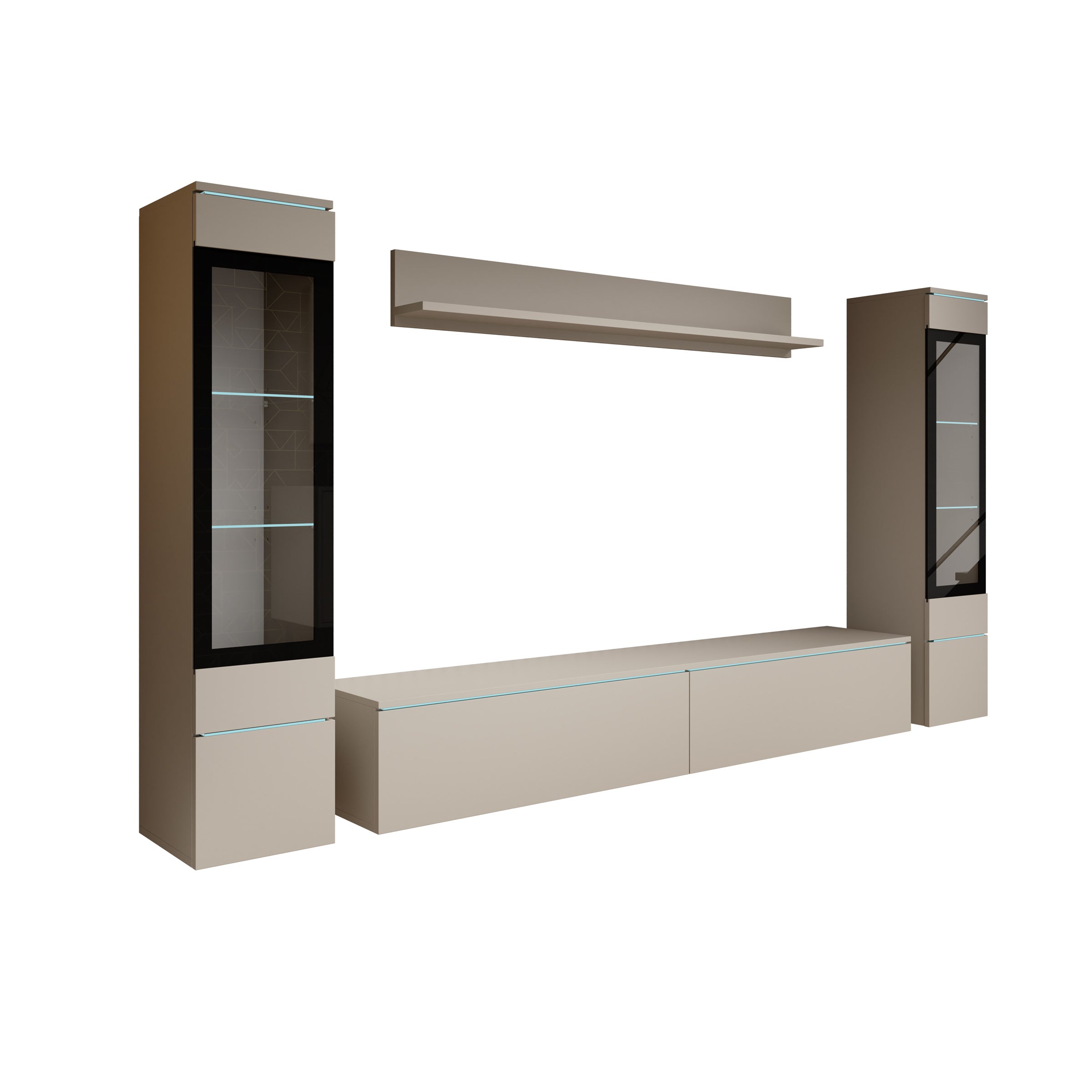 Variety - Wandmeubel - Beige - 180x33x32 cm