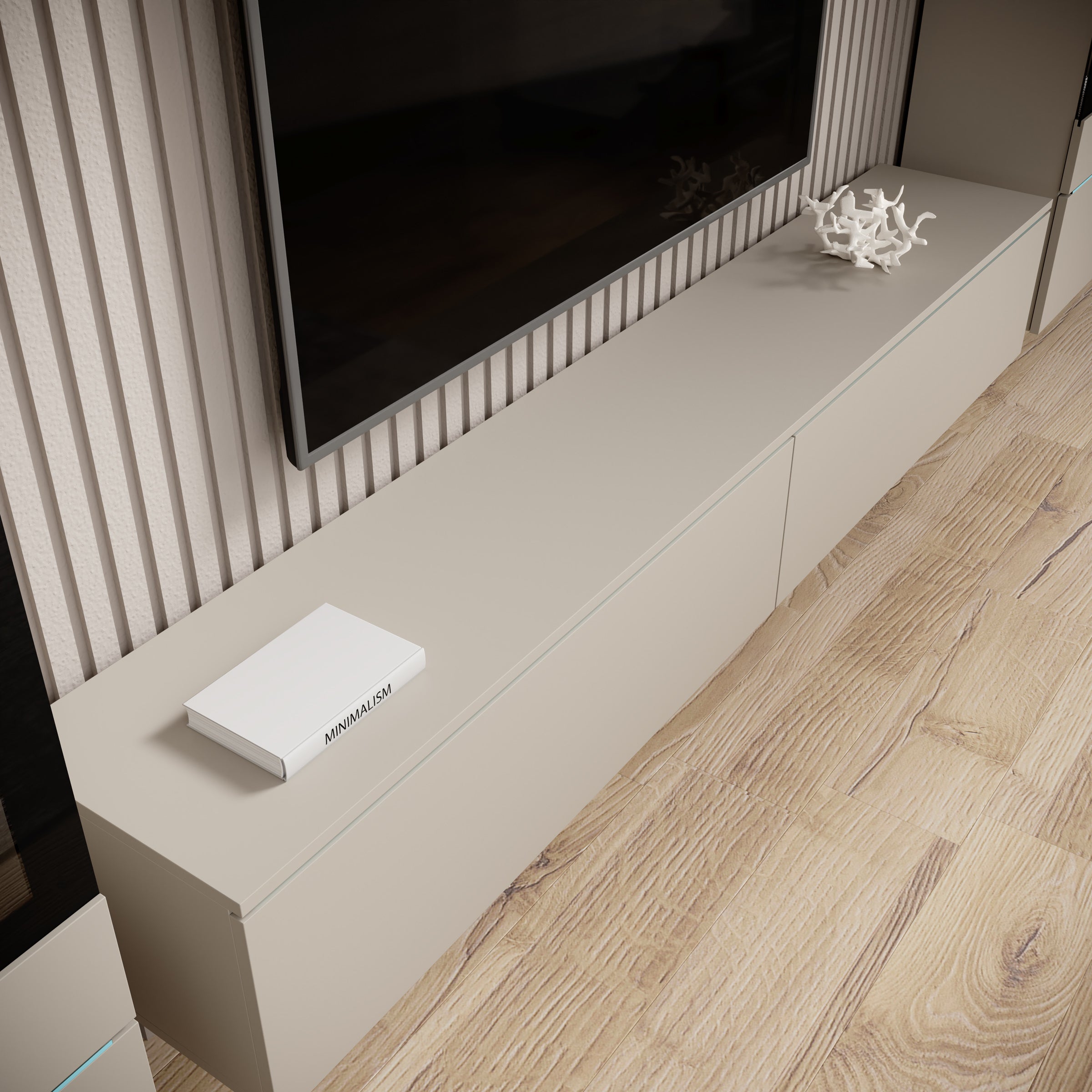 Variety - Wandmeubel - Beige - 180x33x32 cm