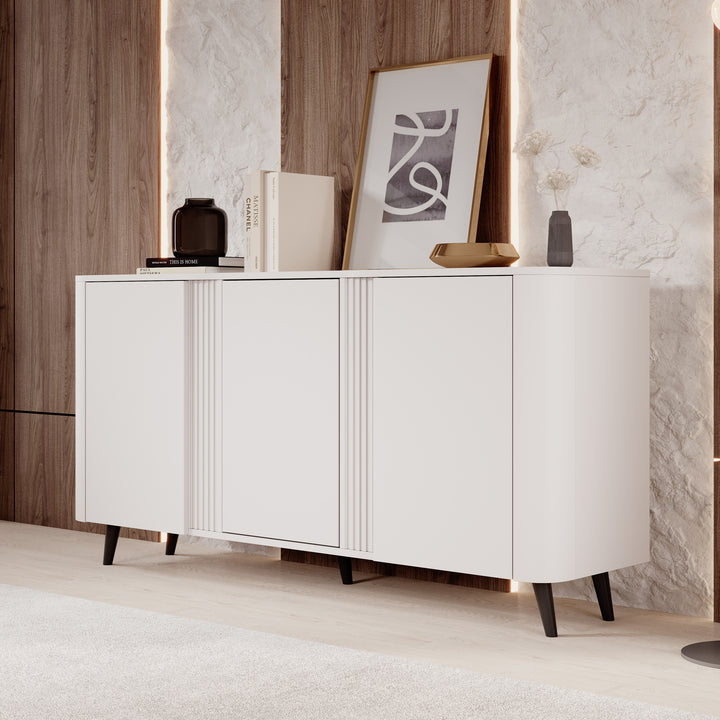 Veda - Dressoir - Beige - 151x39x76 cm