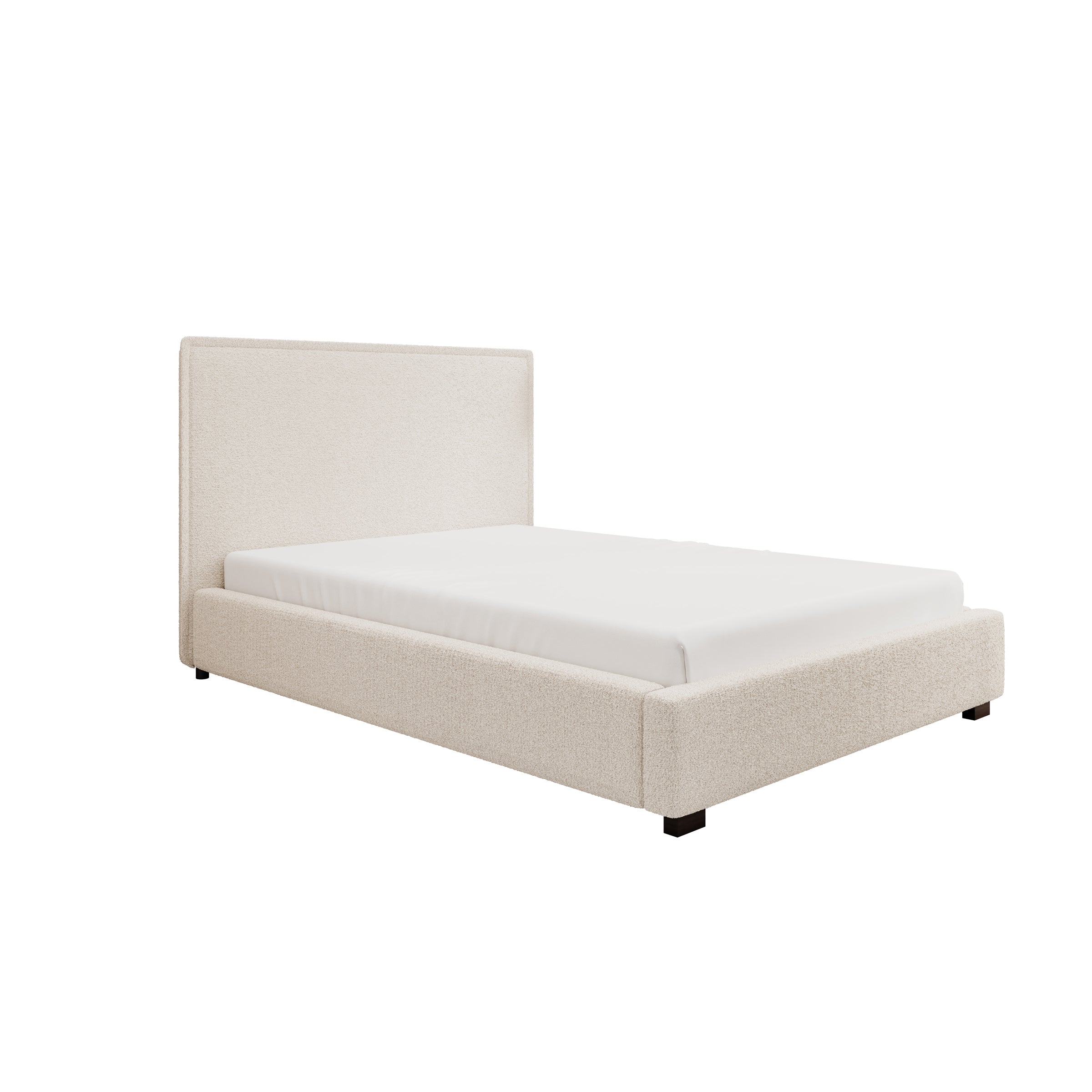 Veda - Tweepersoonsbed - Teddystof beige - 140x200 cm