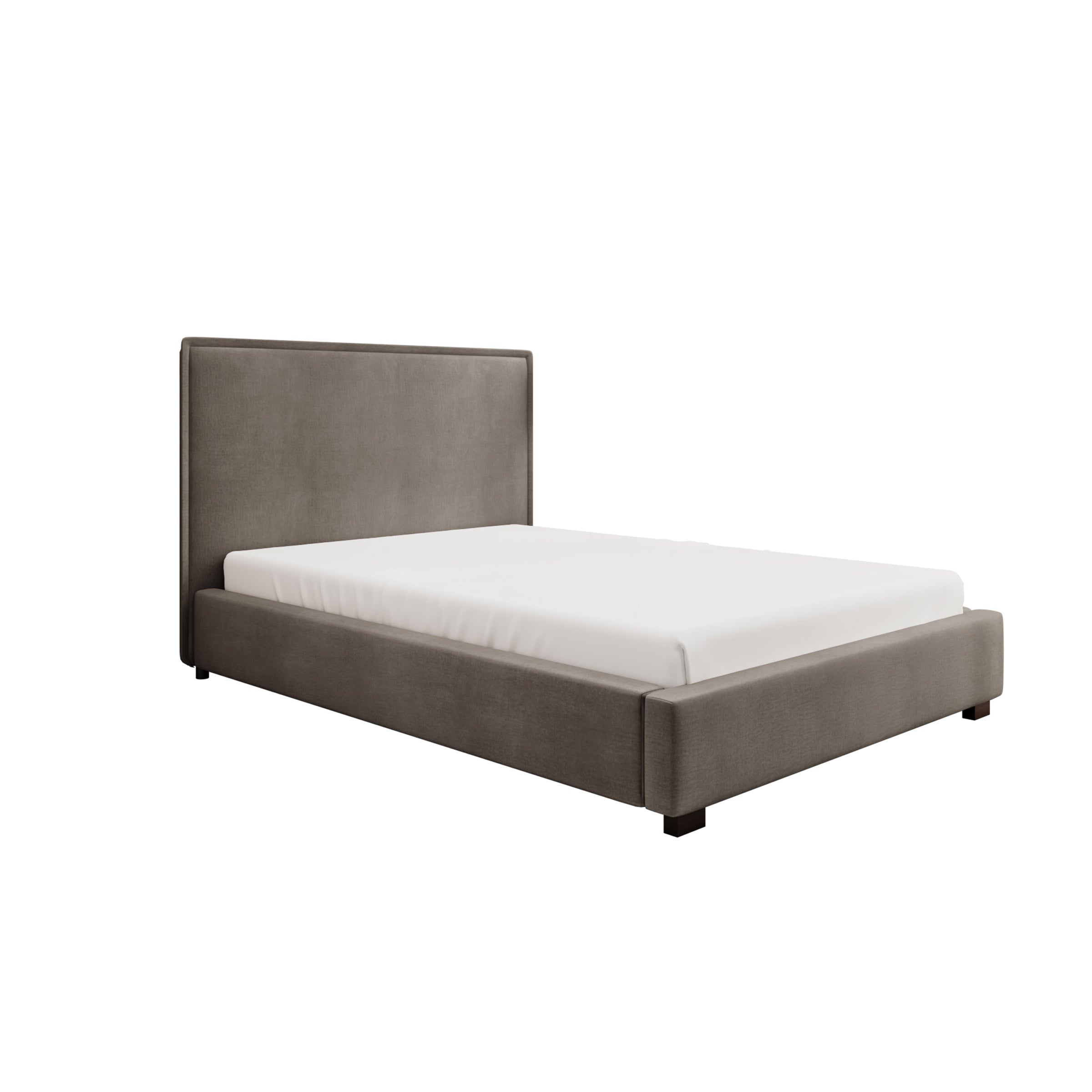 Veda - Tweepersoonsbed - Velvet beige - 140x200 cm