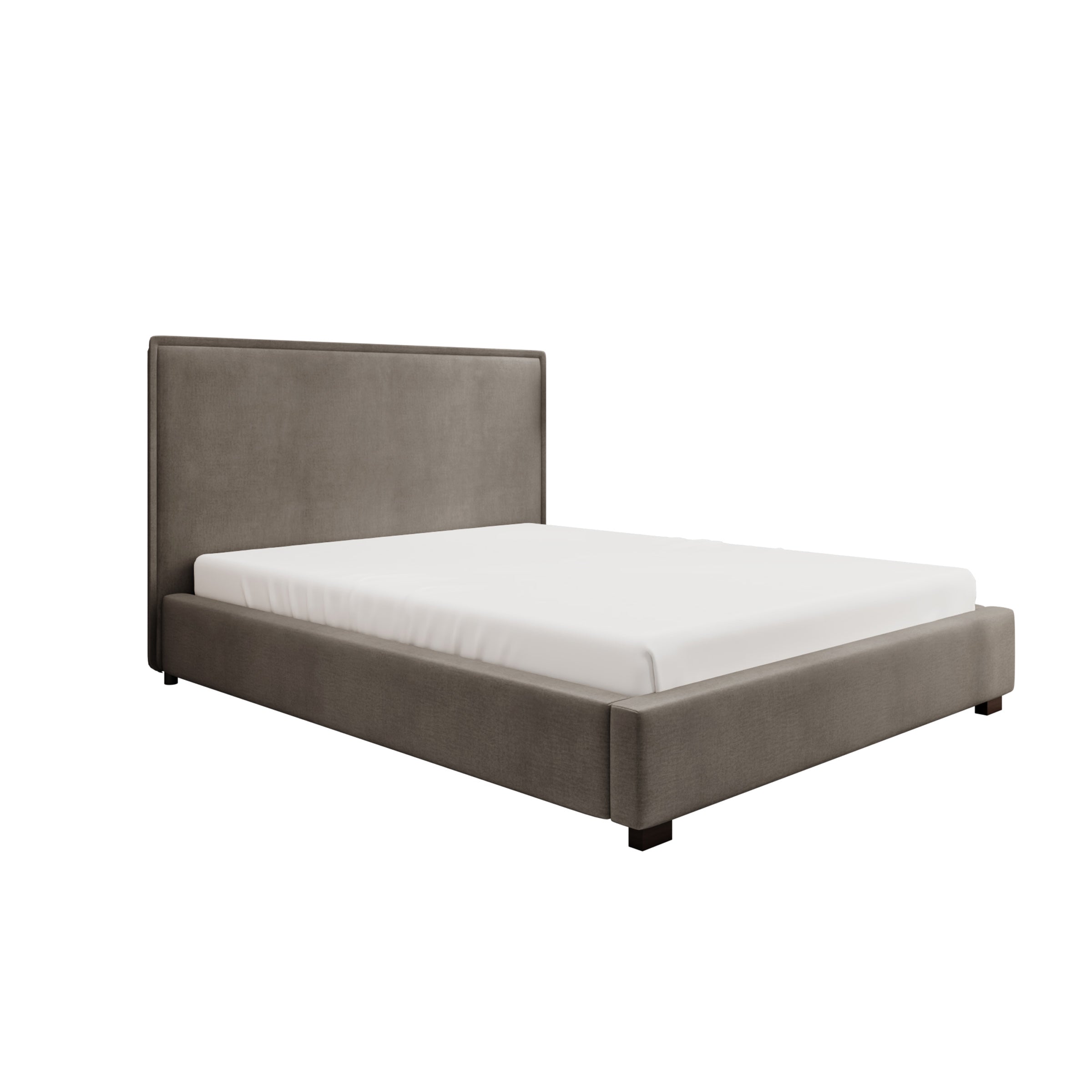 Veda - Tweepersoonsbed - Velvet beige - 160x200 cm