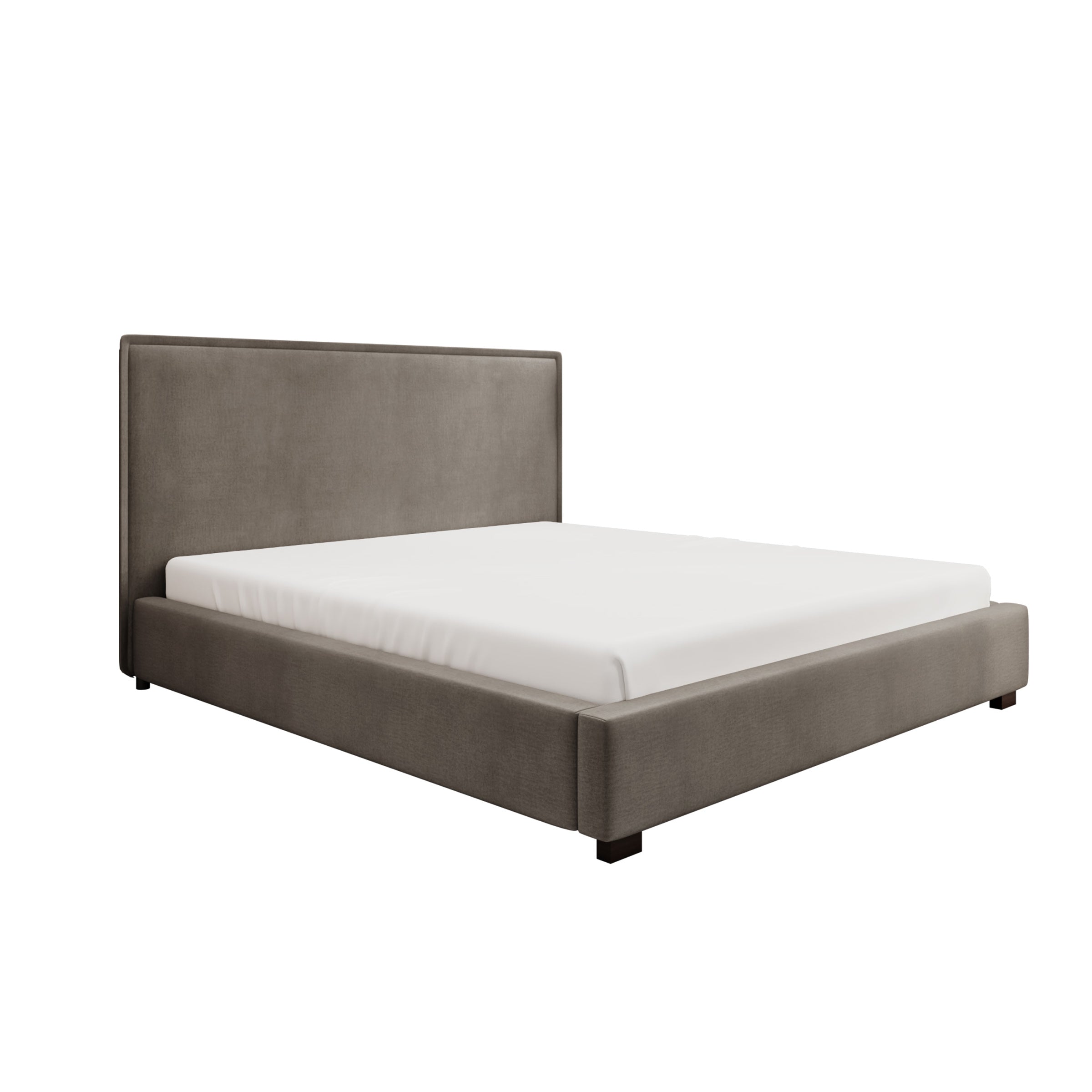 Veda - Tweepersoonsbed - Velvet beige - 180x200 cm