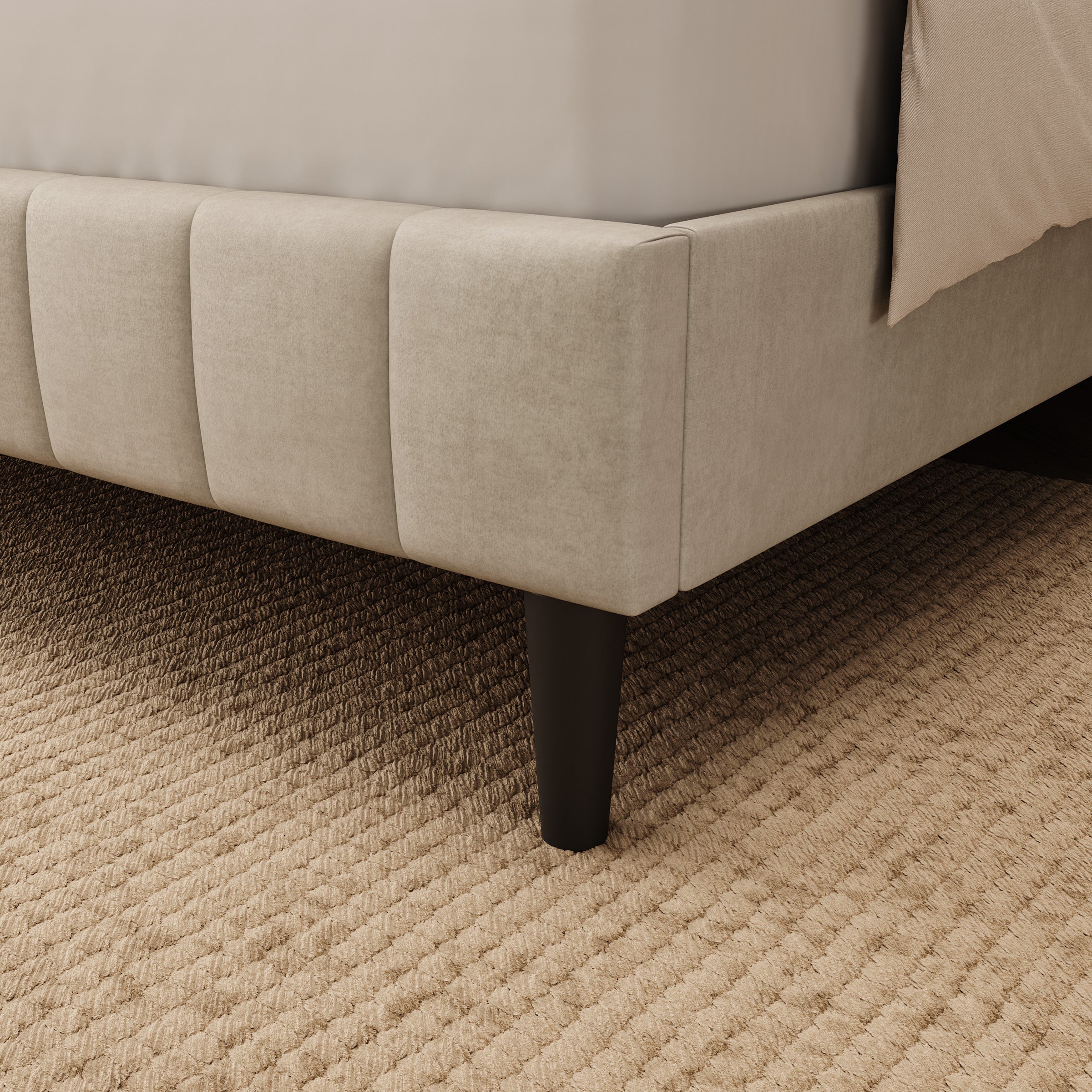 Velamar - Tweepersoonsbed - Velvet beige - 140x200 cm