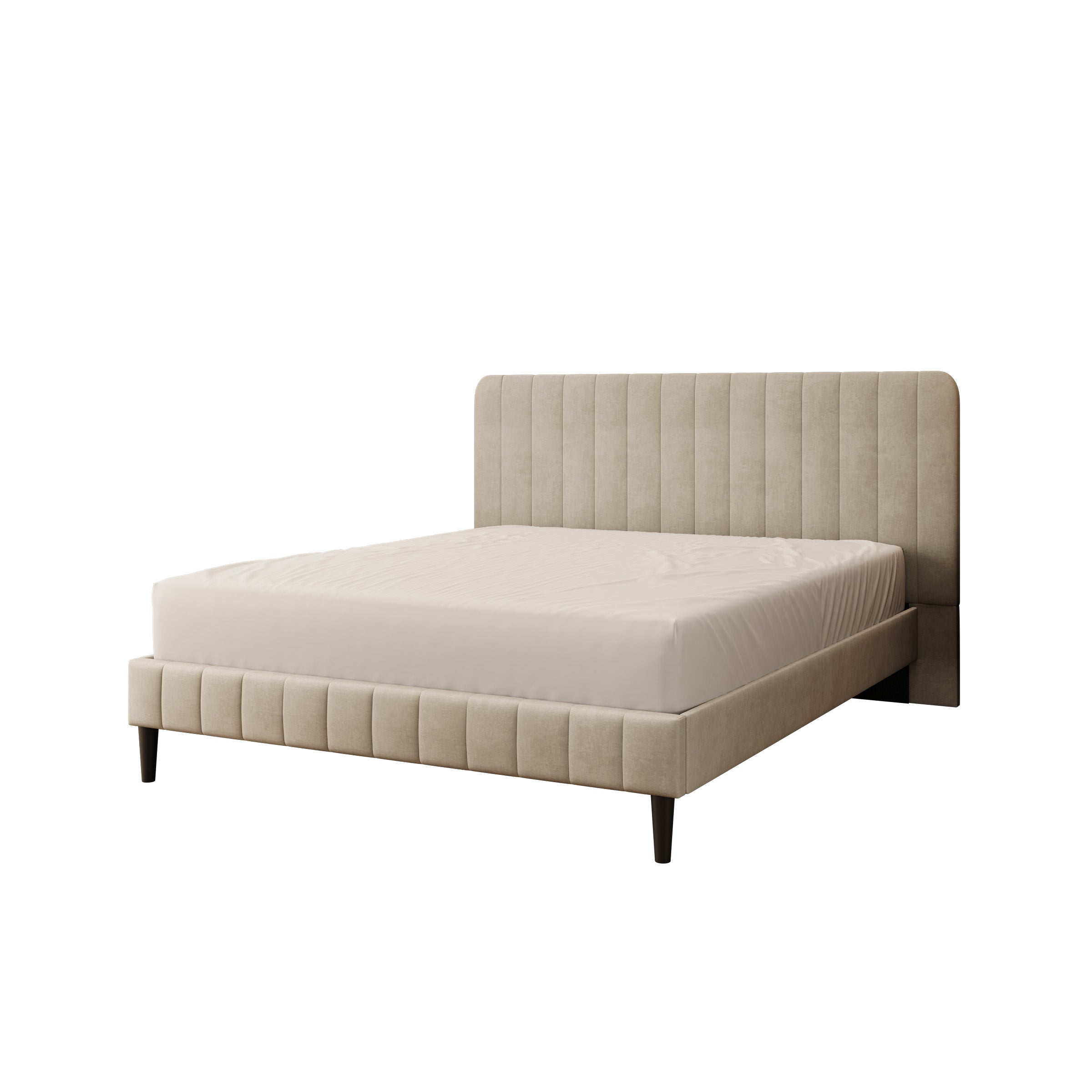 Velamar - Tweepersoonsbed - Velvet beige - 160x200 cm