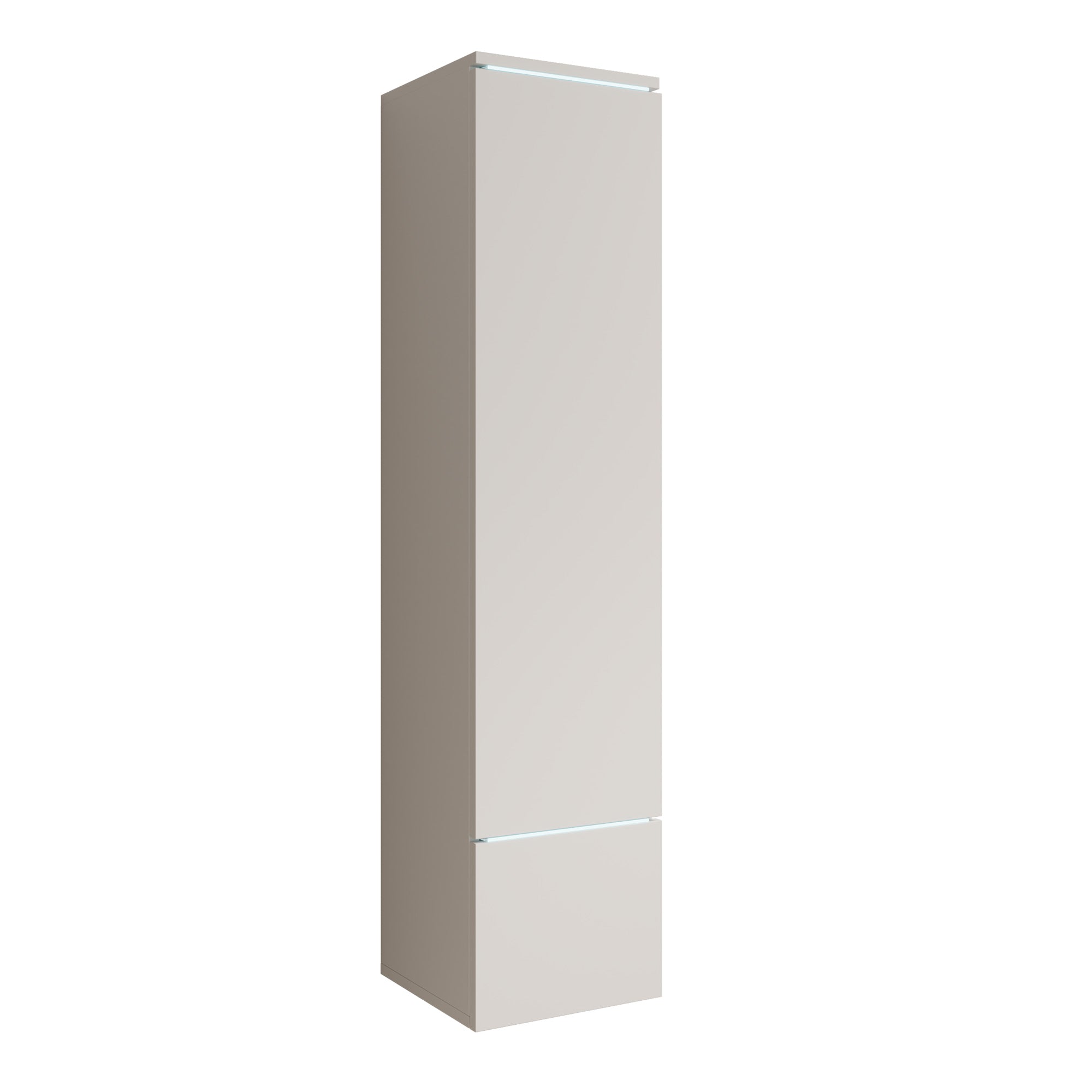 Verity - Vitrinekast met LED - Wit - 30x33x130 cm