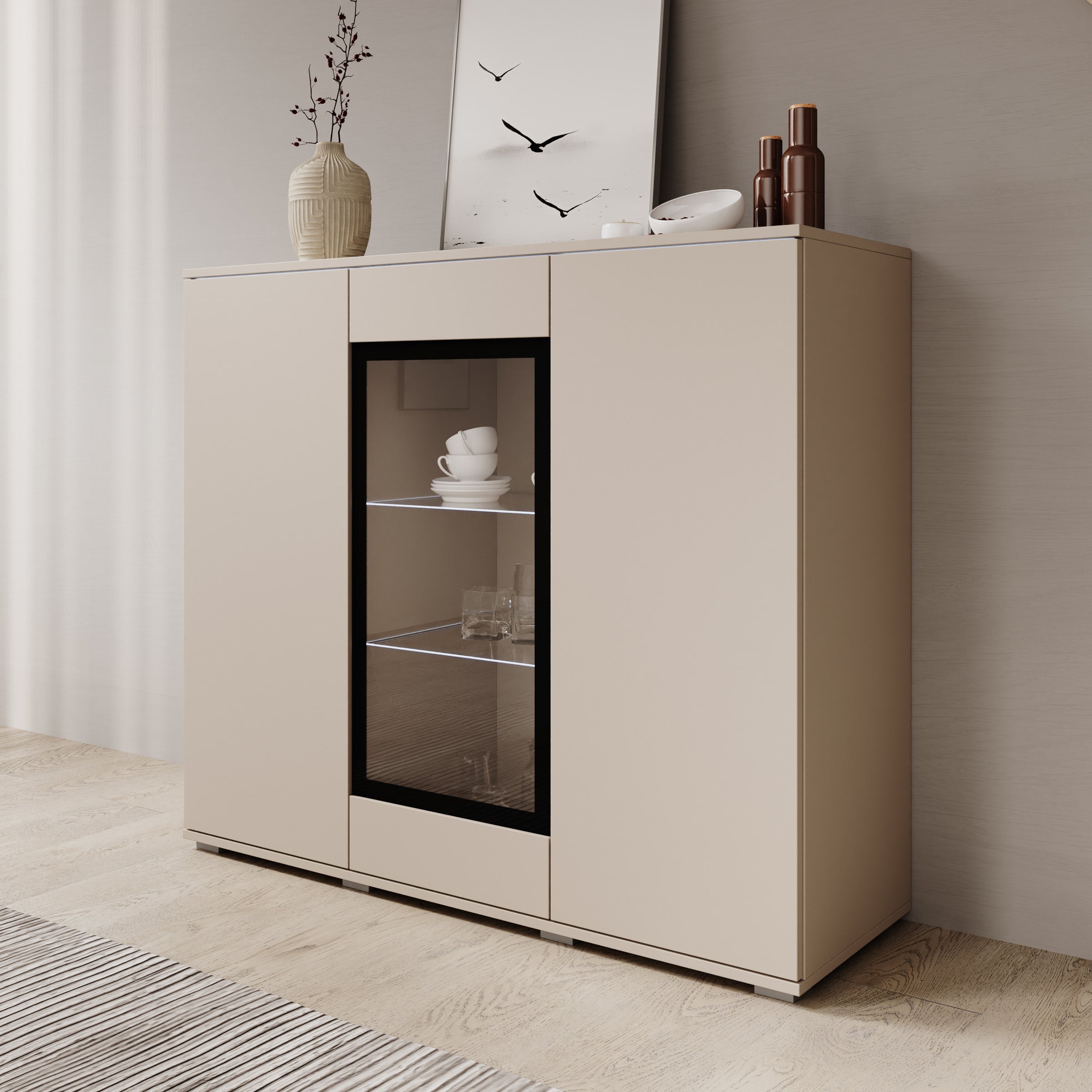 Verity 7 - Dressoir - Beige - 120x40x103 cm