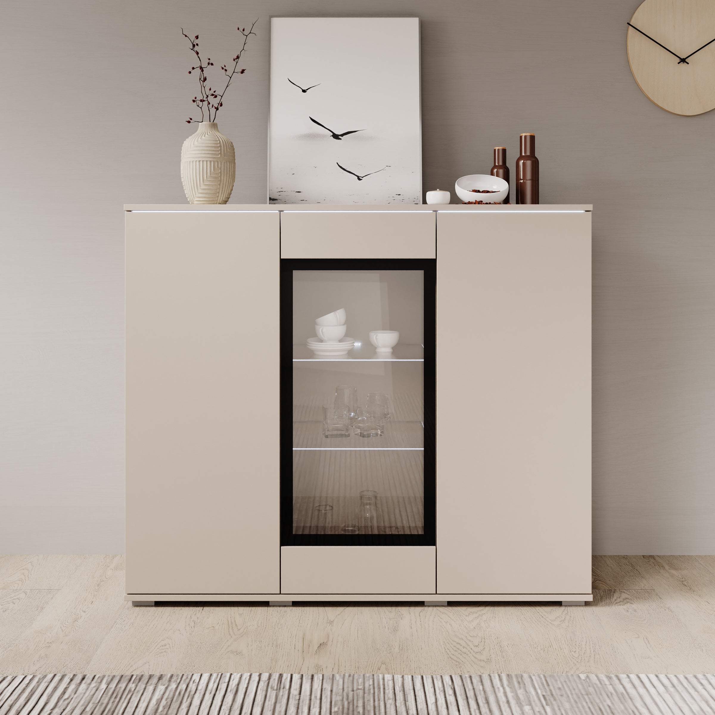 Verity 7 - Dressoir - Beige - 120x40x103 cm