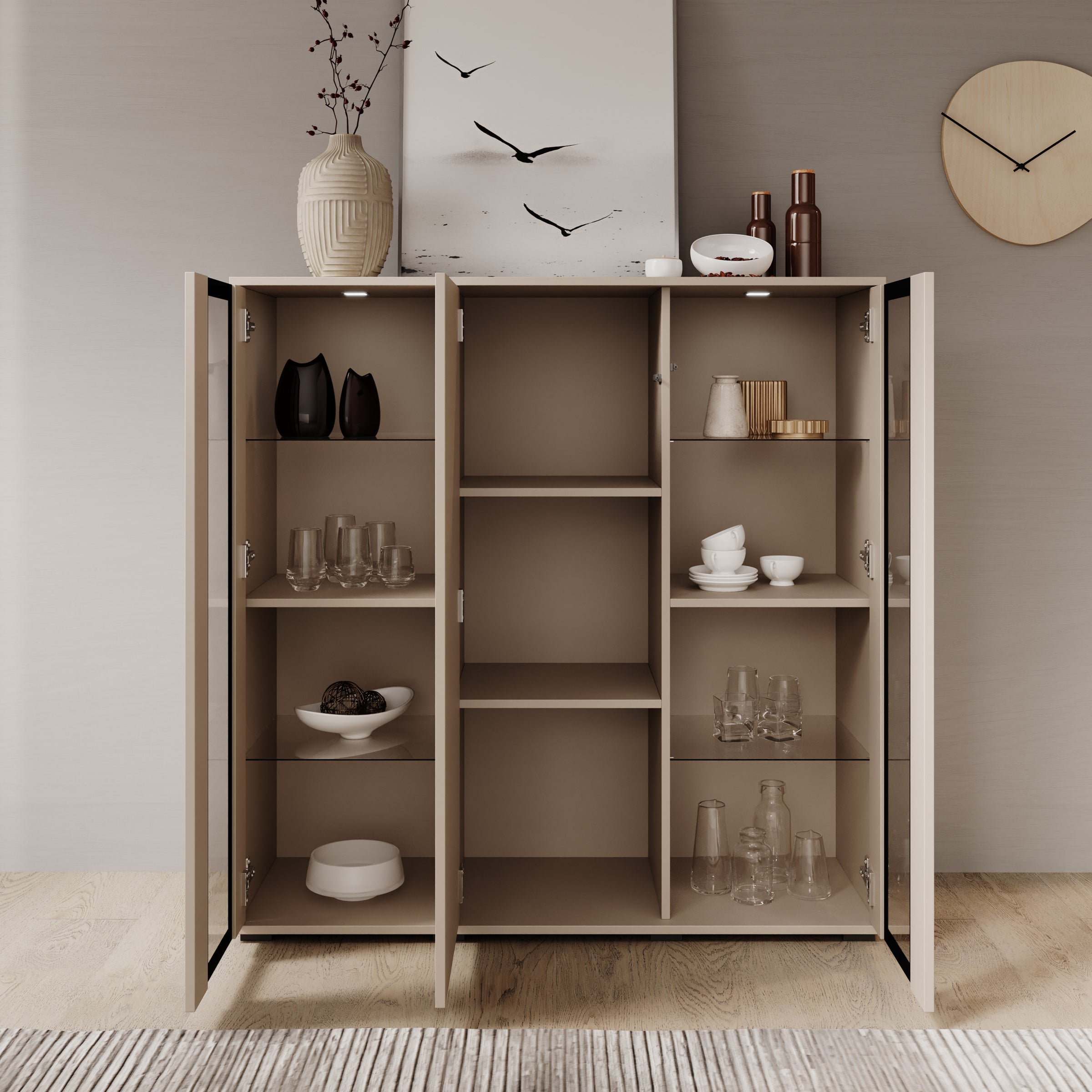 Verity 7 - Dressoir - Beige - 120x40x103 cm