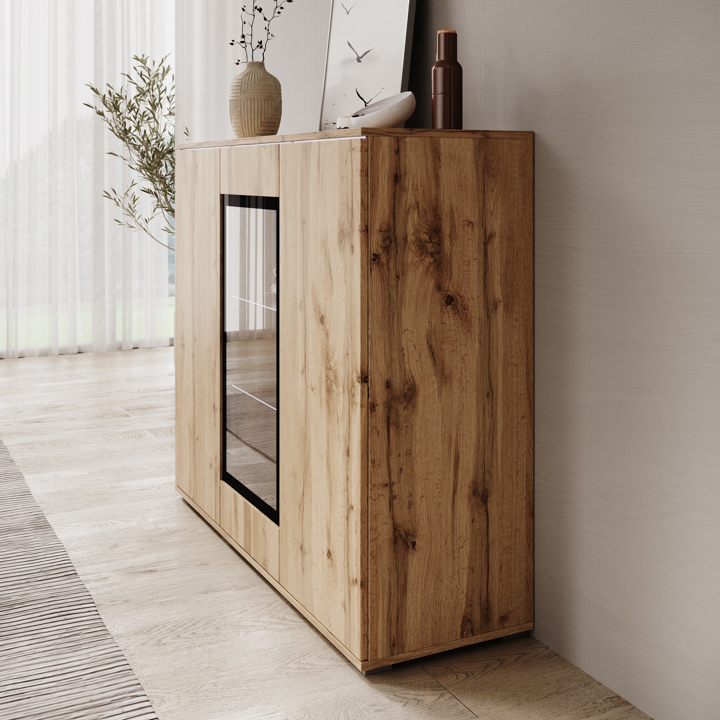 Verity 7 - Dressoir - Eikenpatroon - 120x40x103 cm