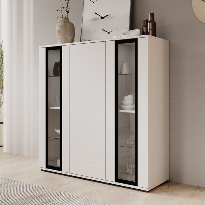 Verity 7 - Dressoir - Wit hoogglans - 120x40x103 cm