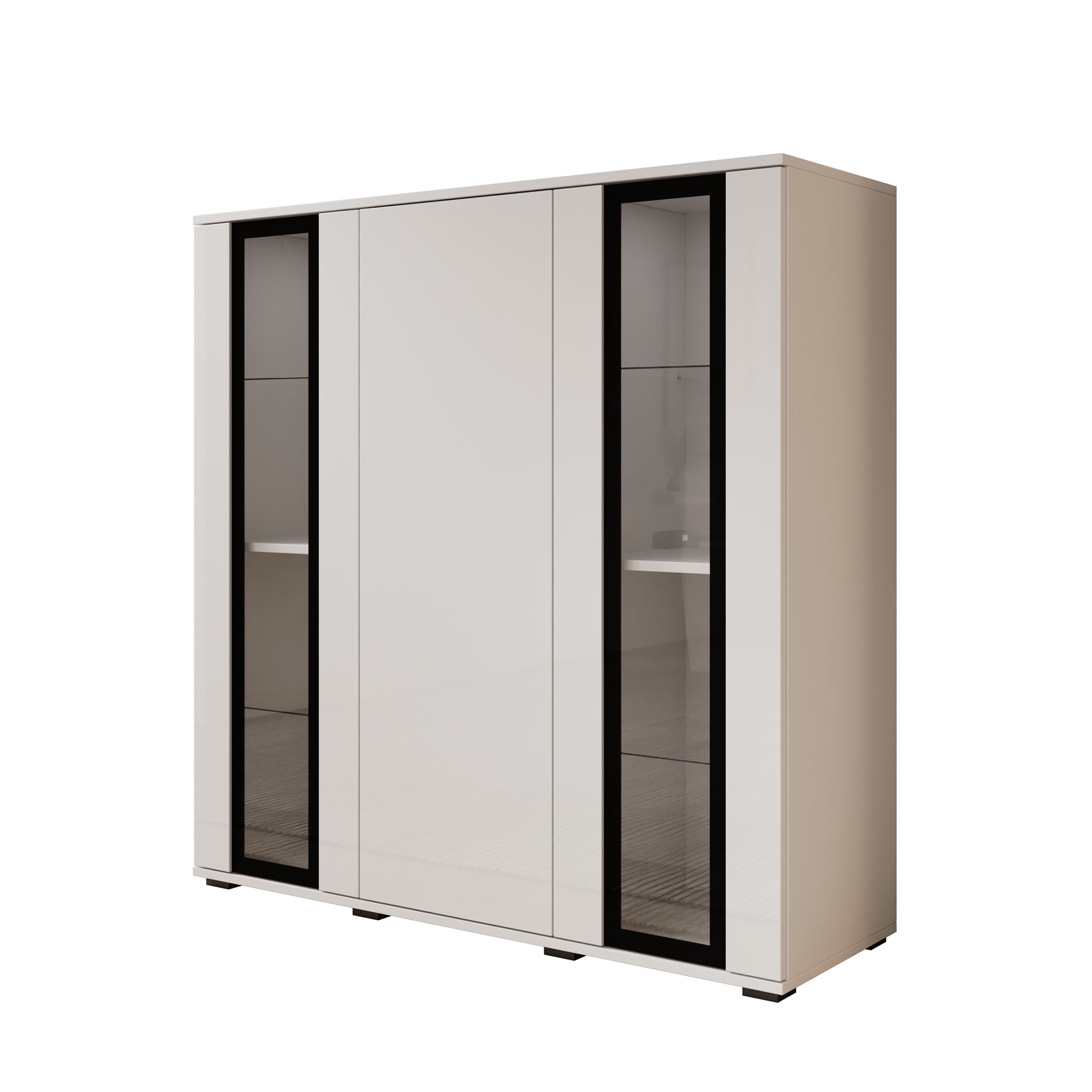 Verity 7 - Dressoir - Wit hoogglans - 120x40x103 cm