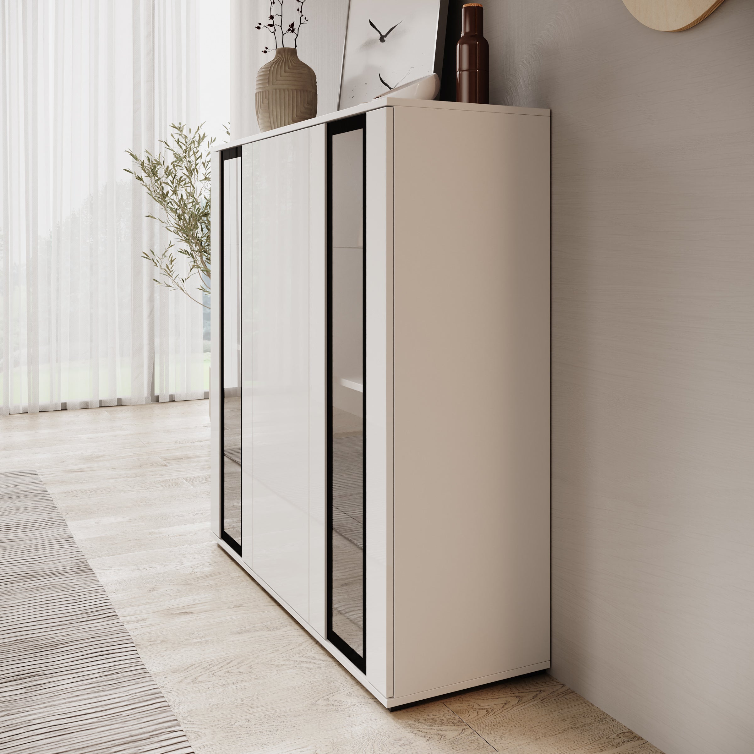 Verity 7 - Dressoir - Wit hoogglans - 120x40x103 cm