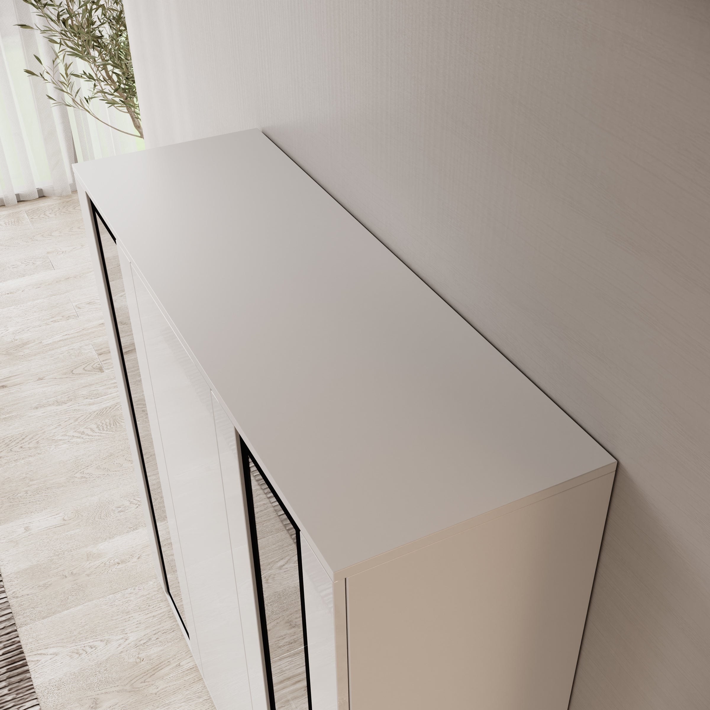 Verity 7 - Dressoir - Wit hoogglans - 120x40x103 cm