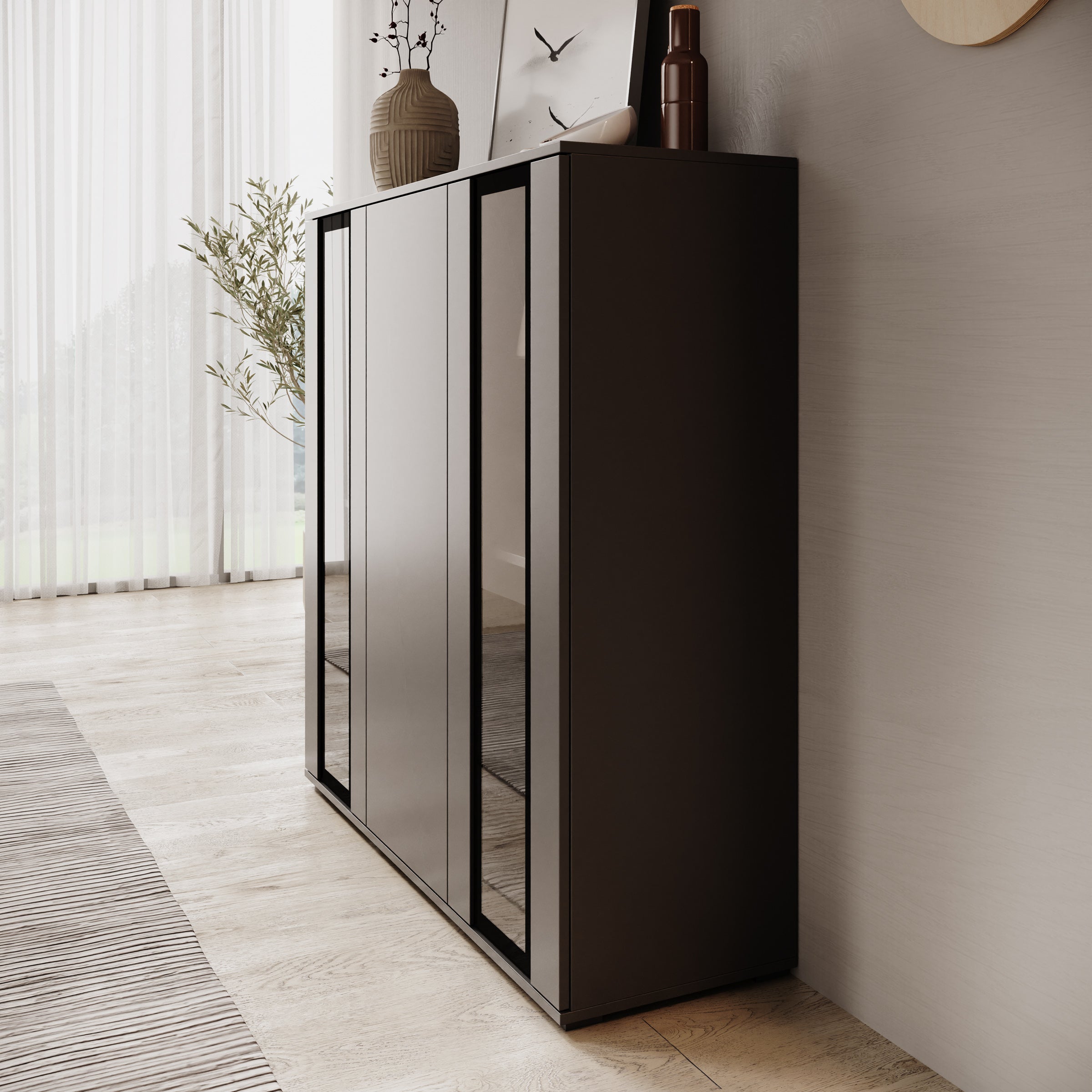 Verity 7 - Dressoir - Zwart - 120x40x103 cm